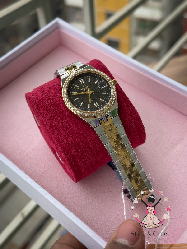 Caslex | CX - | LD Stone style | Dual Tone | Black Dial_img_5