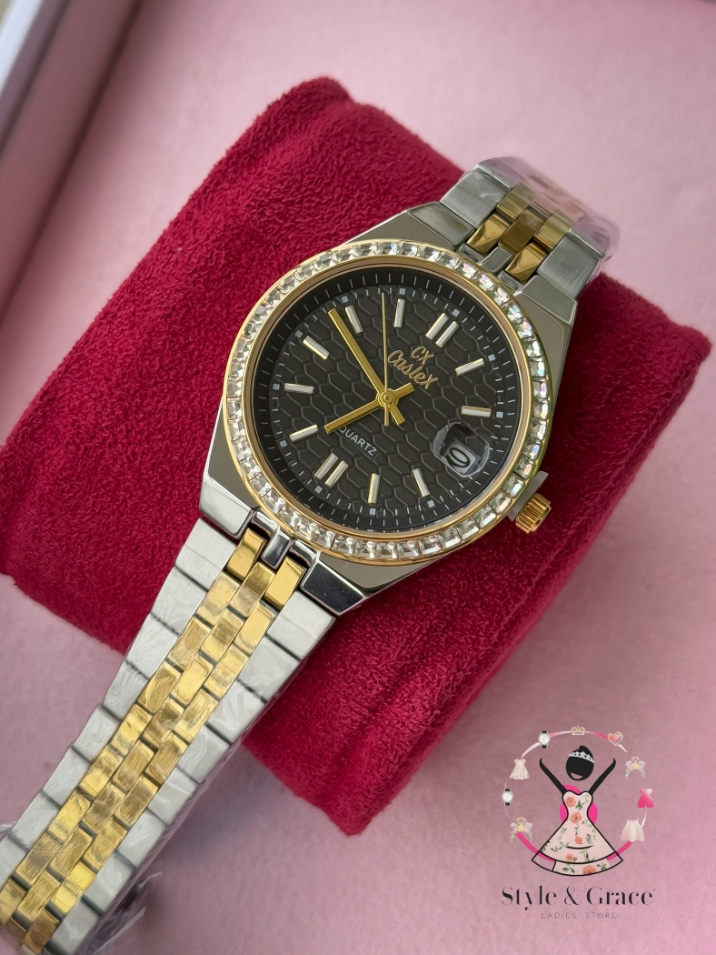 Caslex | CX - | LD Stone style | Dual Tone | Black Dial_img_6