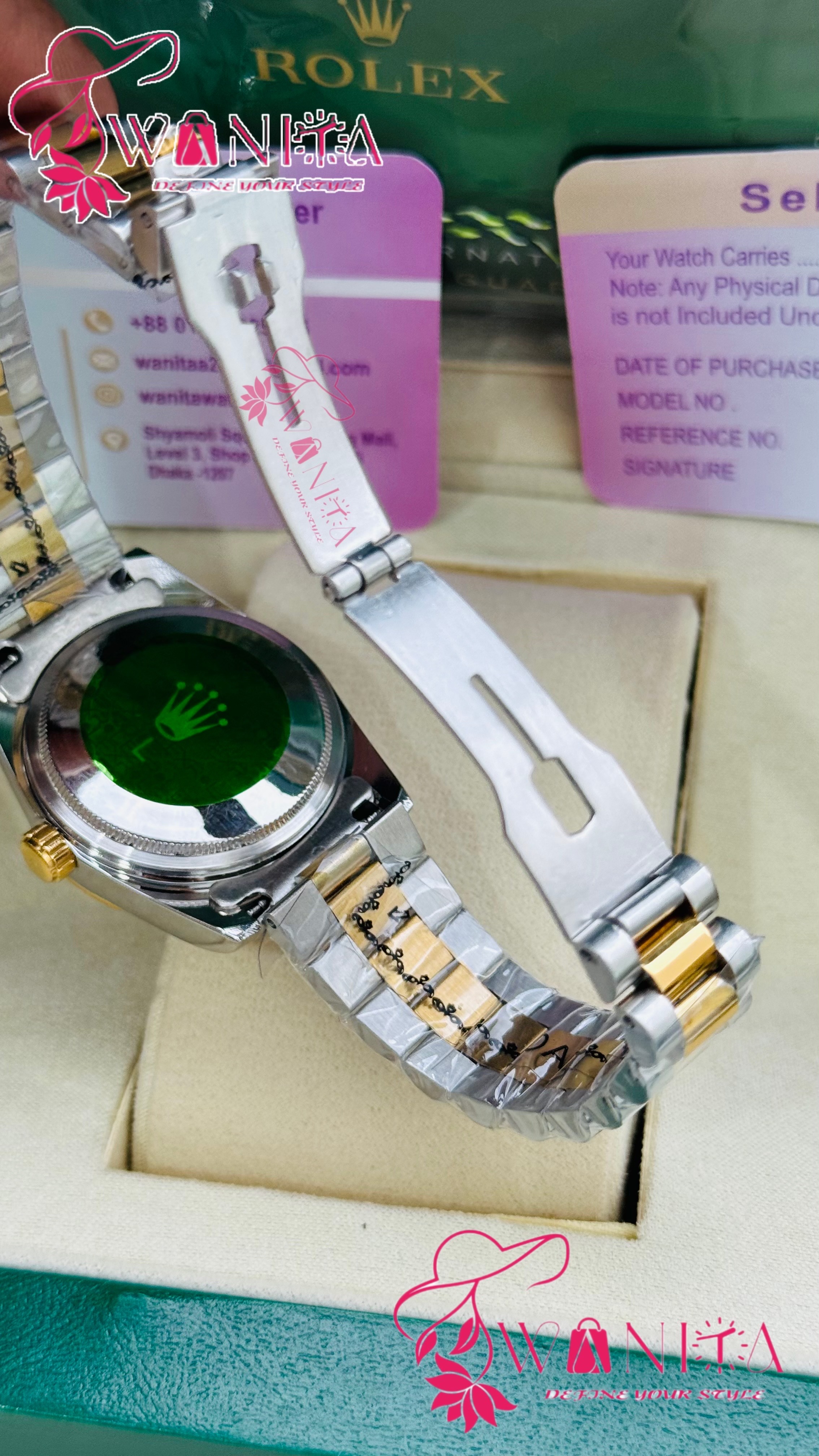 Premium Rolex Green Dial Watch_img_2