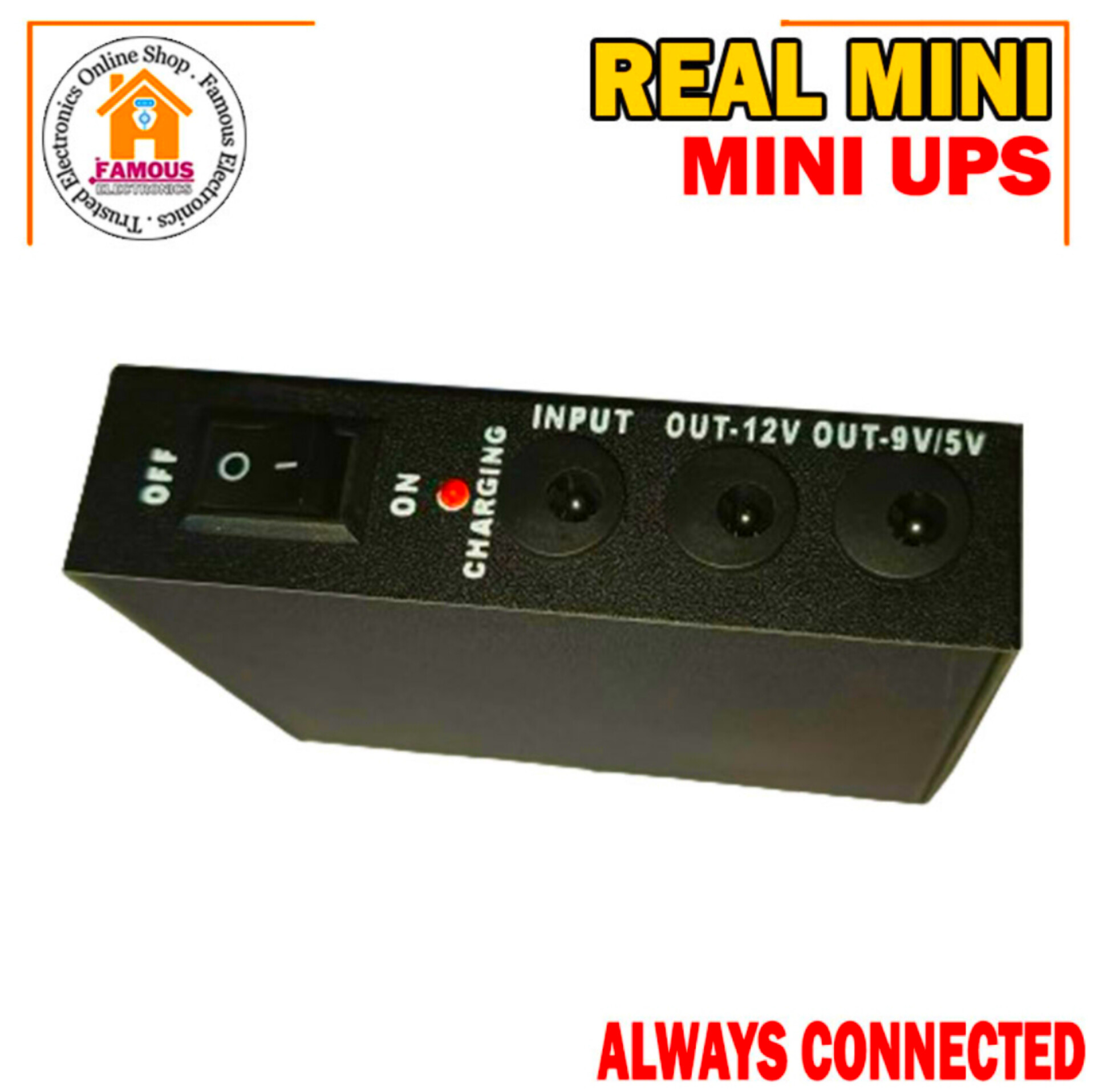 Real Mini UPS 8800 mAh DC UPS for Router, Onu, CC Camera 9 12 Volt Output_img_5