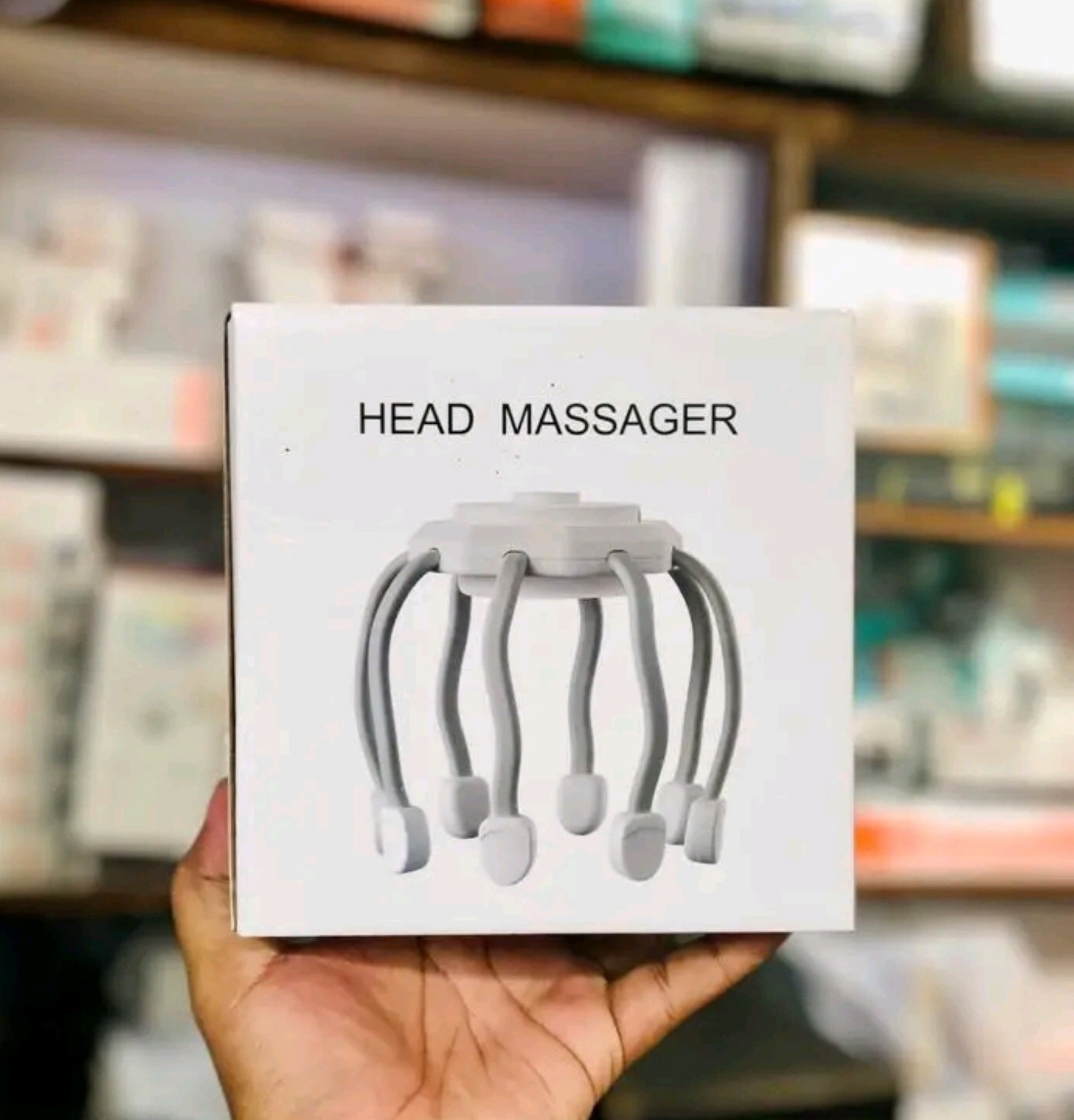 Electric Head Massager for Stress Relief, Scalp Massage, Physiotherapy Claw_img_1