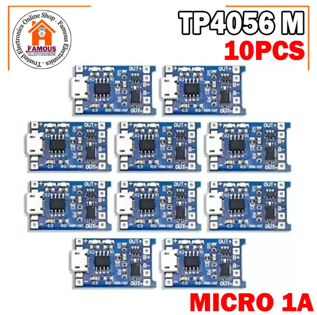 10PCS TP4056 Type-B USB 5V 1A 18650 Lithium Battery Charger Module Charging Board with Dual Protection Functions_img_0