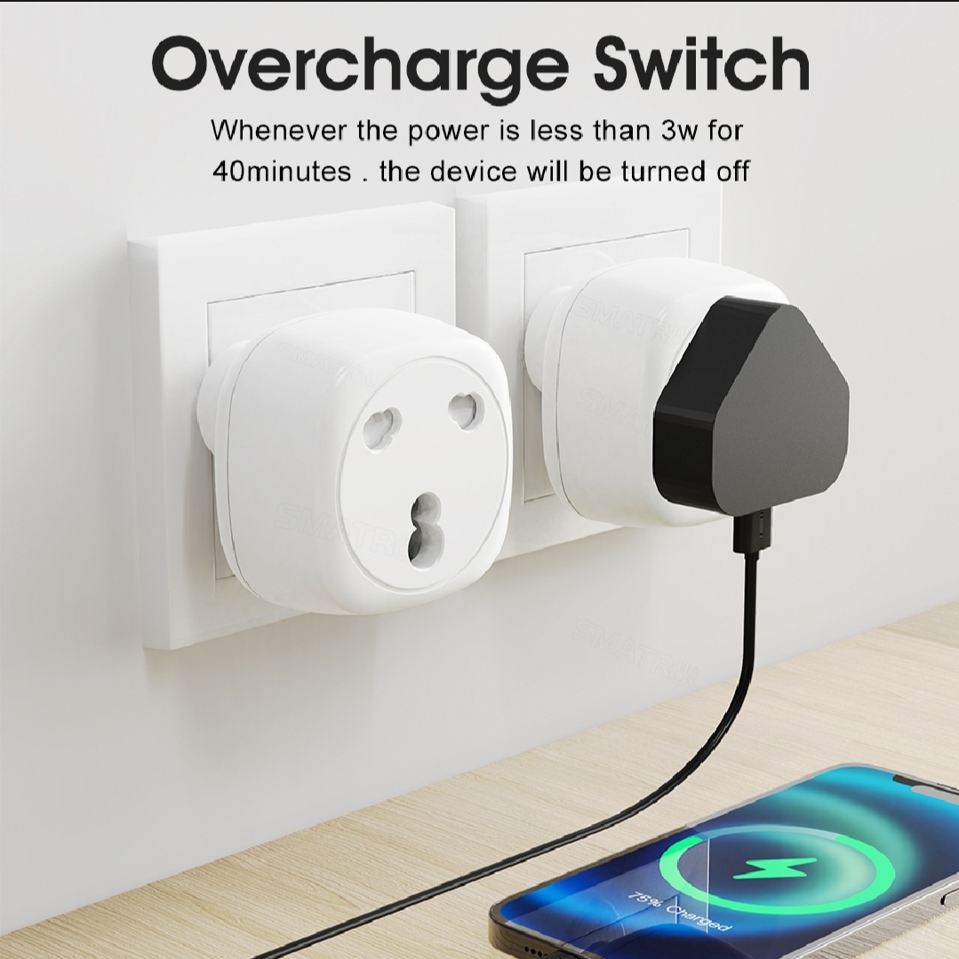 WiFi Smart Socket - 16A air conditioner 3 pin plug with power monitor-voice, timing -for Tuya, Google Home, Alexa_img_5