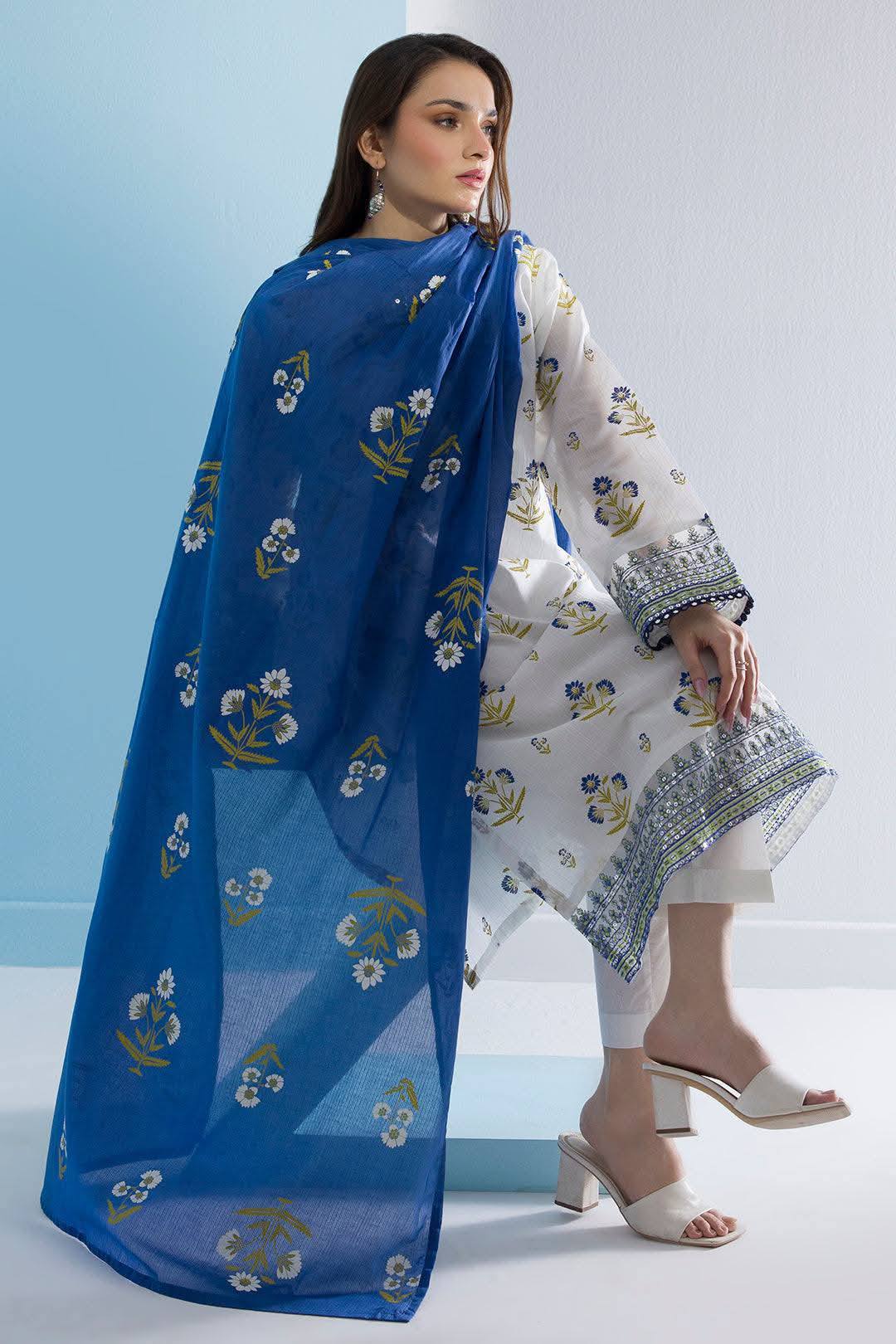 Embroidered Kurta Dupatta Trouser - Image 4