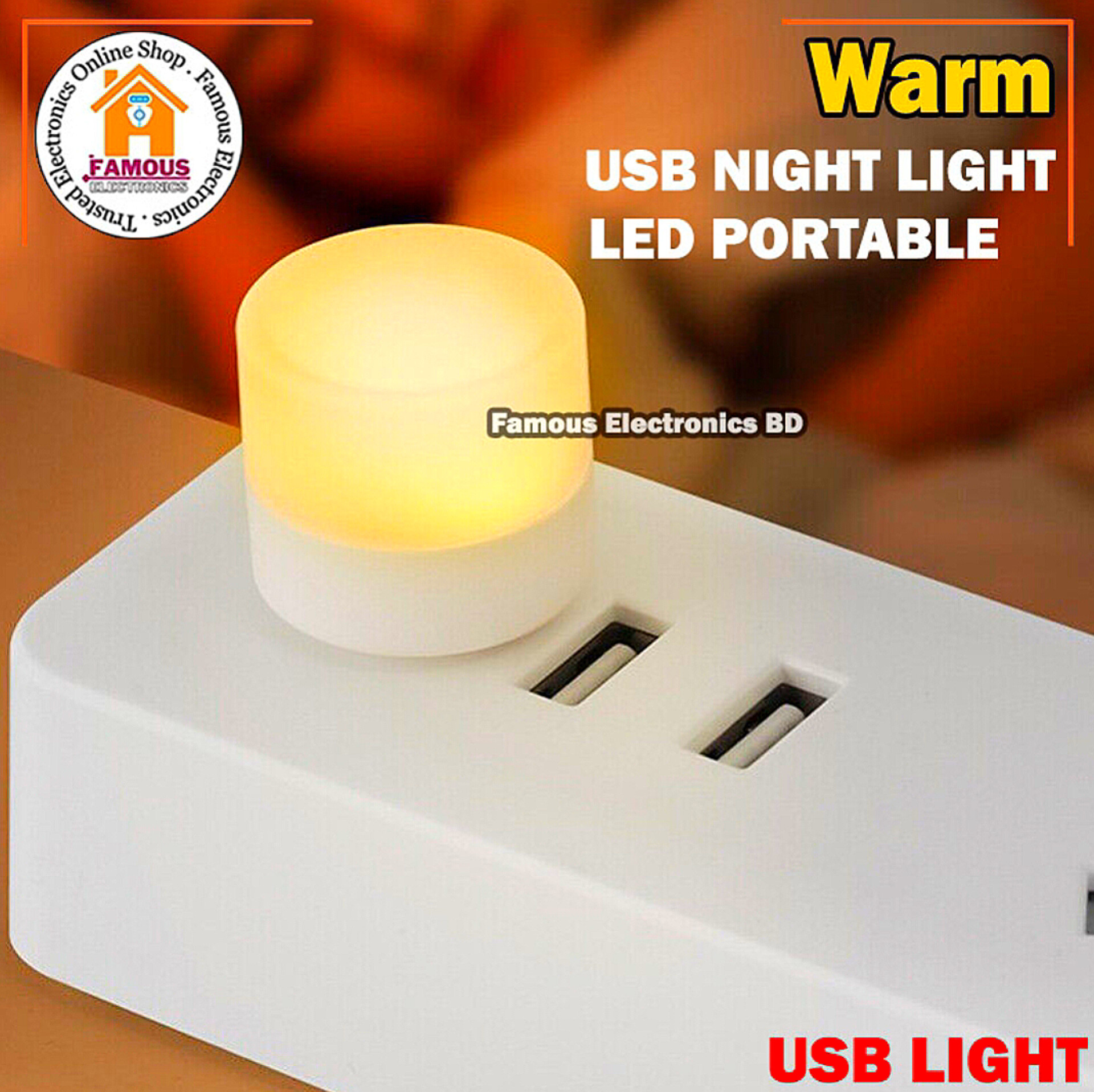 USB Night Light White/Warm Light Better Quality_img_2