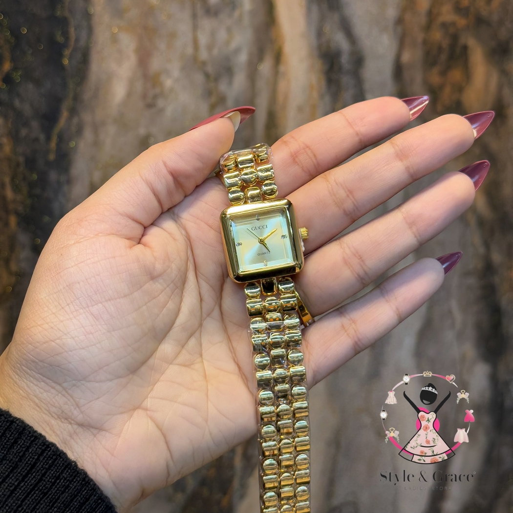 Gucci Square dial | Full gold body | Sunflower gold dial_img_2
