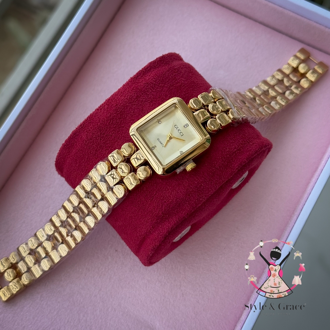 Gucci Square dial | Full gold body | Sunflower gold dial_img_6