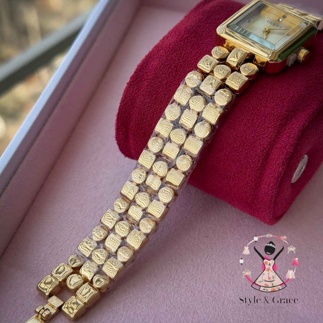 Gucci Square dial | Full gold body | Sunflower gold dial_img_8