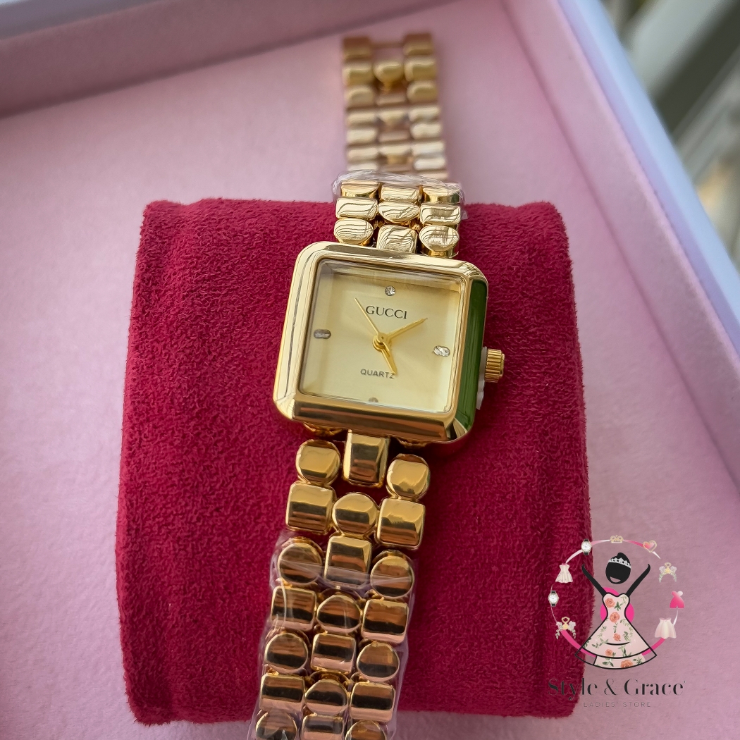 Gucci Square dial | Full gold body | Sunflower gold dial_img_9
