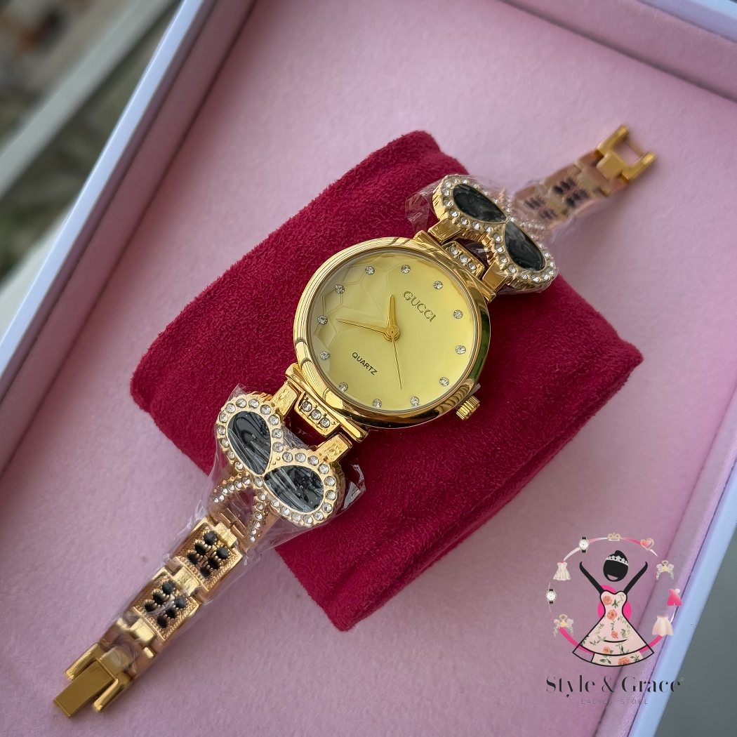 Gucci Butterfly | Black Sunflower gold