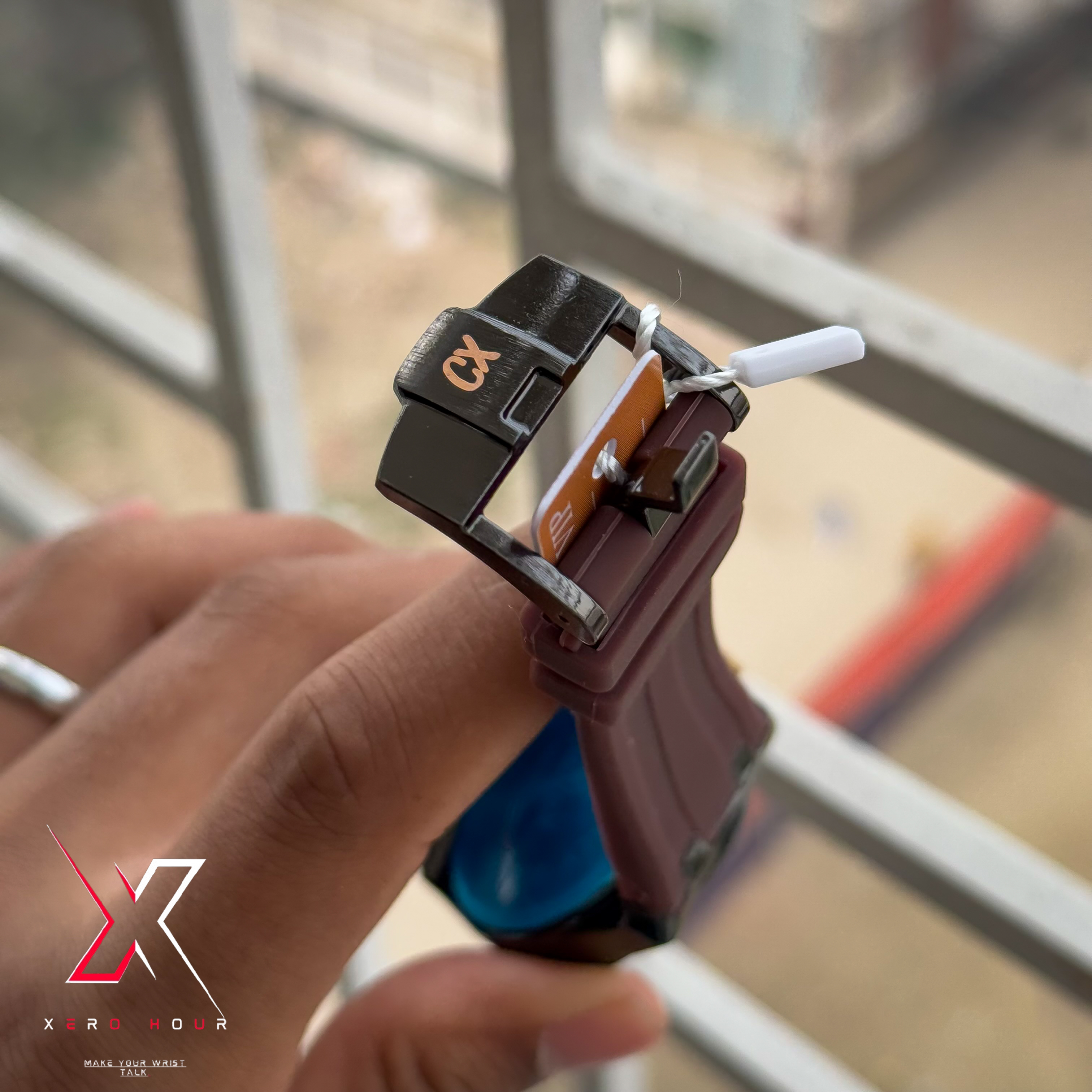 Caslex Gents Watch | Silicon Strap | Non Chrono | Burgendy dial_img_3