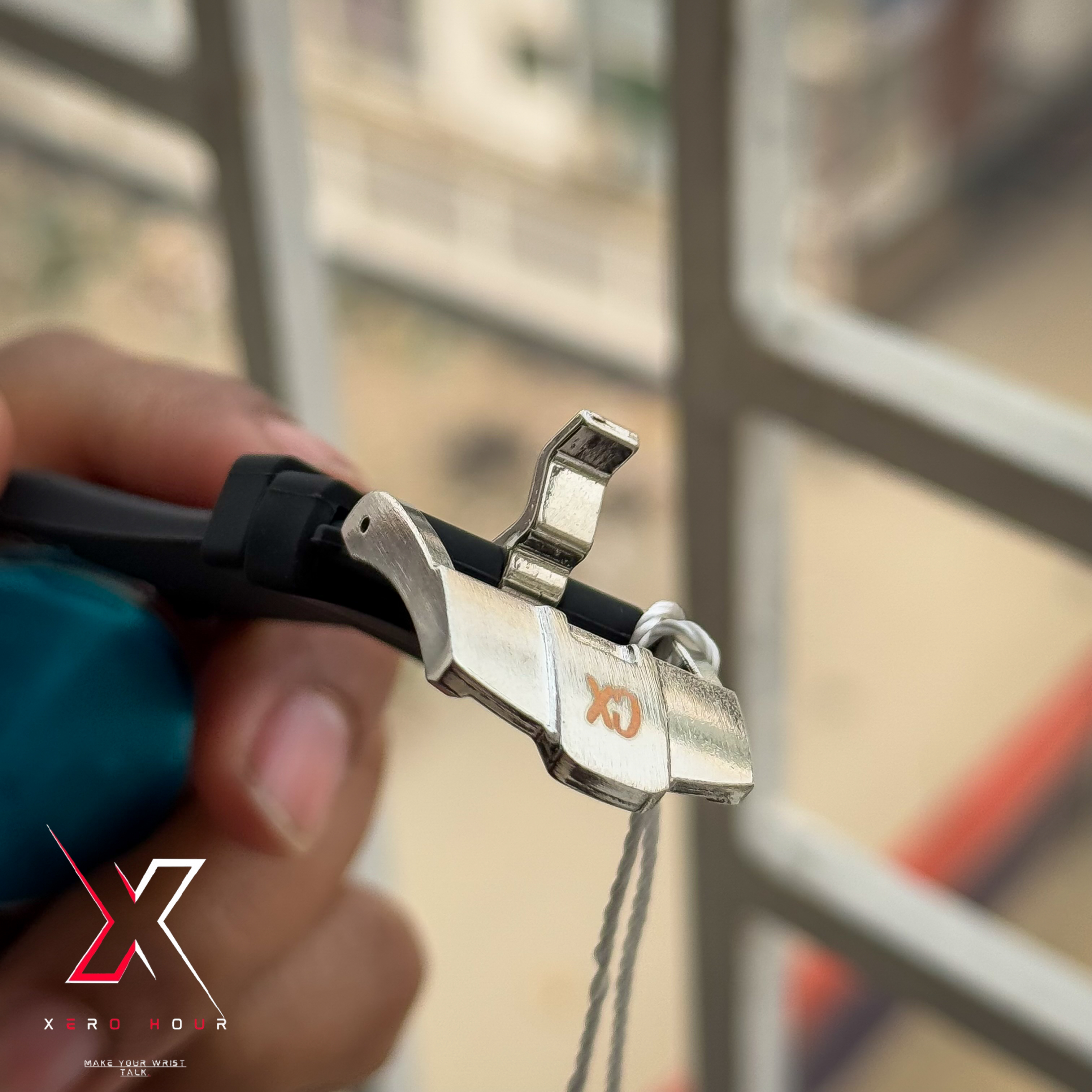 Caslex Gents | Silicon Strap | Black Silver Dial | Non Funcitonal Chrono_img_5