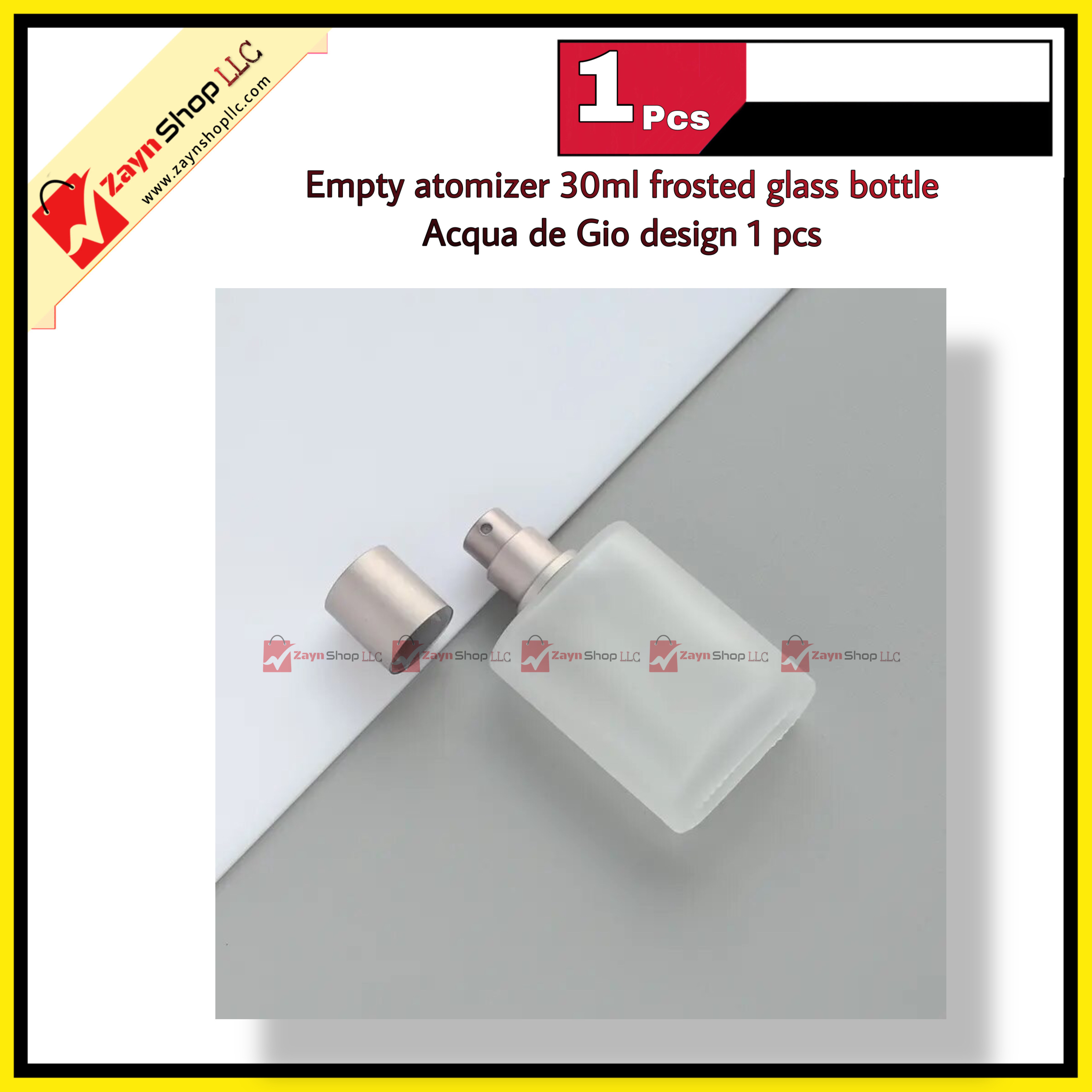 Empty atomizer 30ml frosted glass bottle Acqua de Gio design 1 pcs_img_1