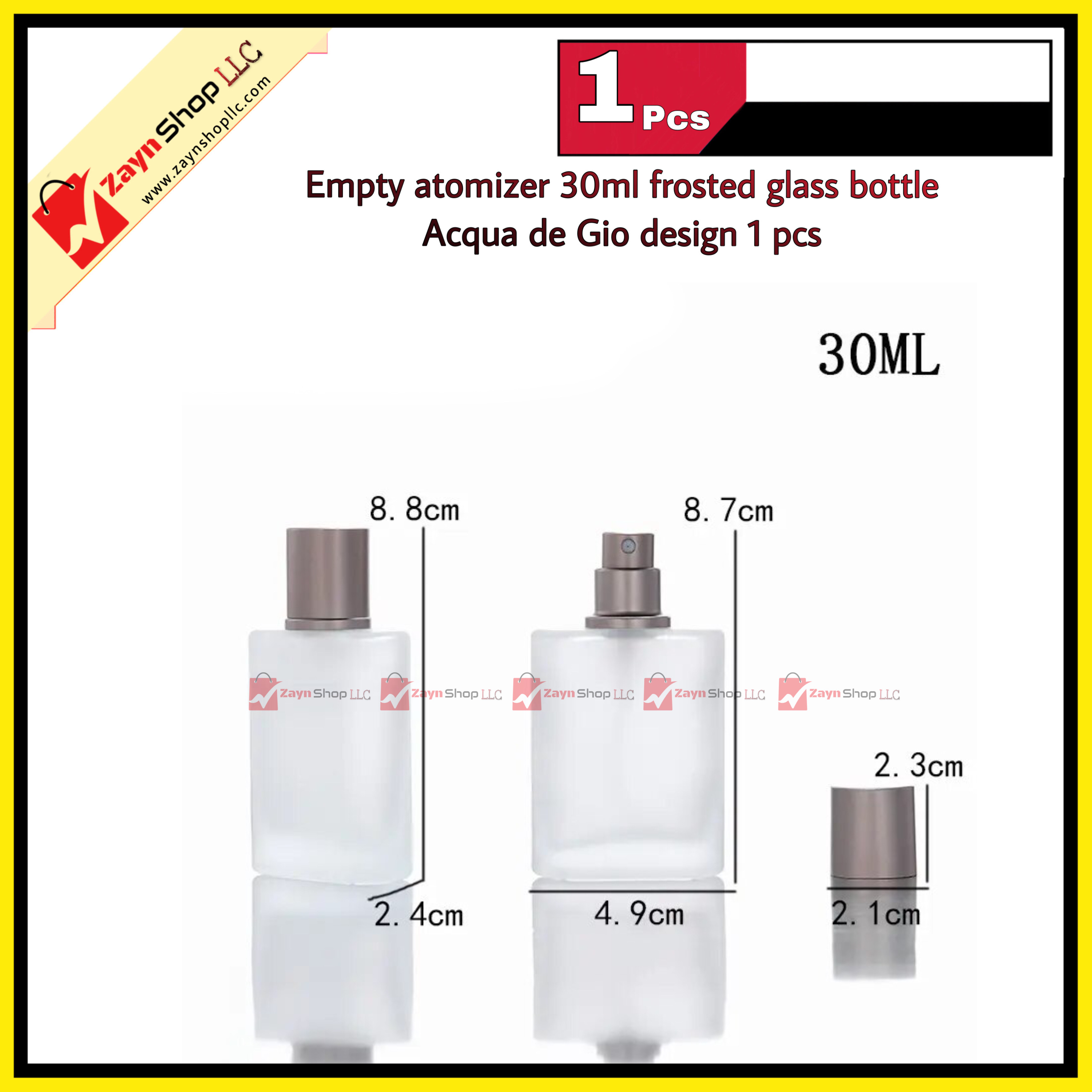 Empty atomizer 30ml frosted glass bottle Acqua de Gio design 1 pcs_img_2