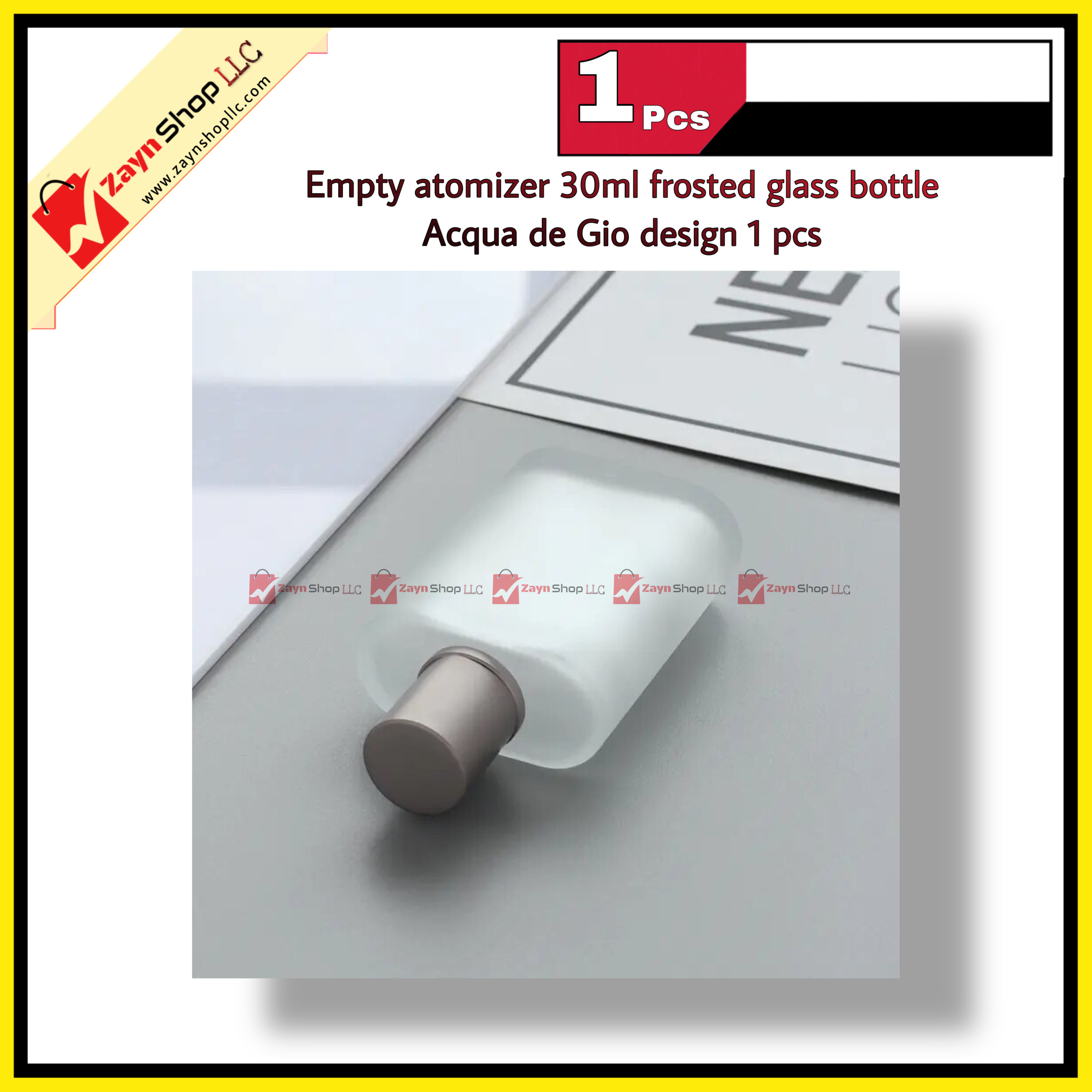 Empty atomizer 30ml frosted glass bottle Acqua de Gio design 1 pcs_img_3