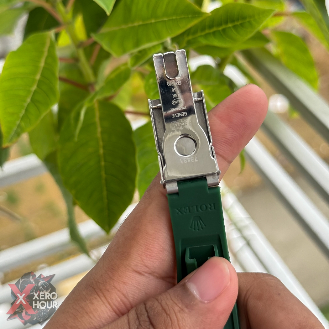 Rolex Yacht Master | Silicon Strap | Silver with Green belt dial_img_7