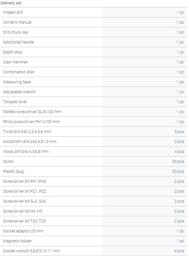 CROWN CK10-XA98 Professional Impact Drill With 98pcs Set of Tools & Accessories, Electric drill set, Model: CK10-XA98_img_8