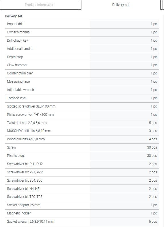 CROWN CK10-XA98 Professional Impact Drill With 98pcs Set of Tools & Accessories, Electric drill set, Model: CK10-XA98_img_9