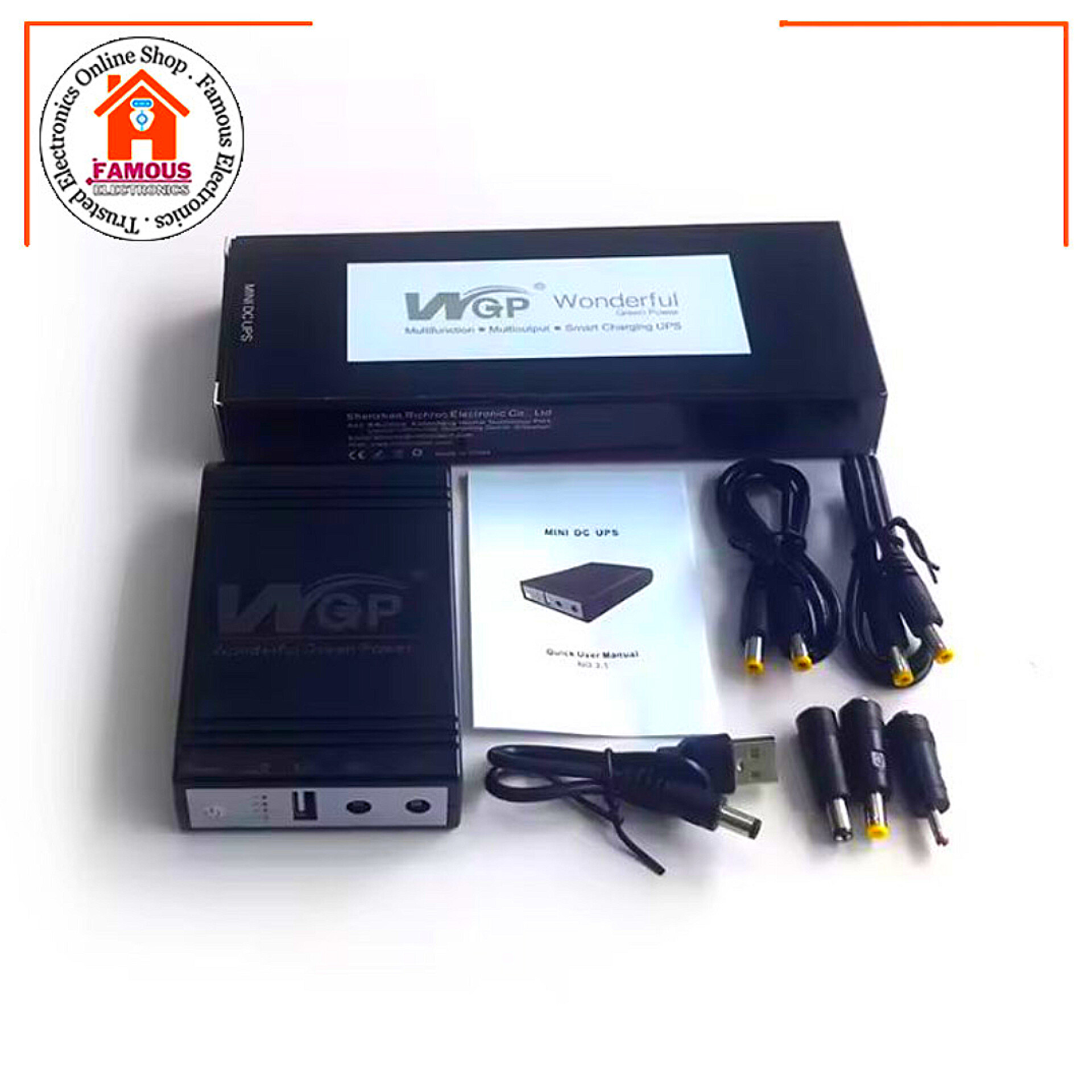 WGP Mini UPS for Wifi Router 10400 mAh Battery 5,9,12 Update version_img_2