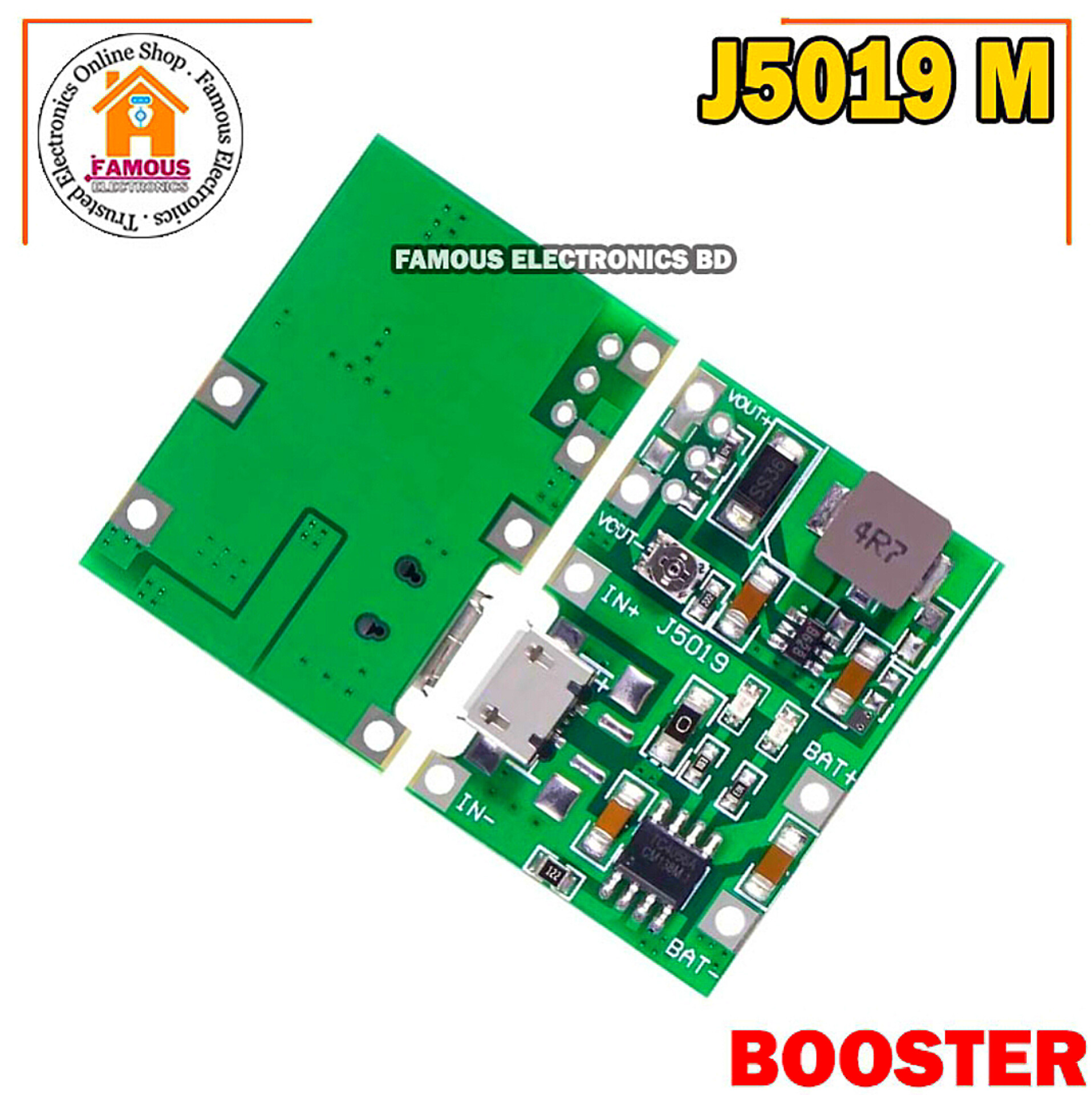 J5019 Li-ion 3.7/4.2 Volt Battery Charger Board + DC-DC Step Up and Down Boost Module_img_3