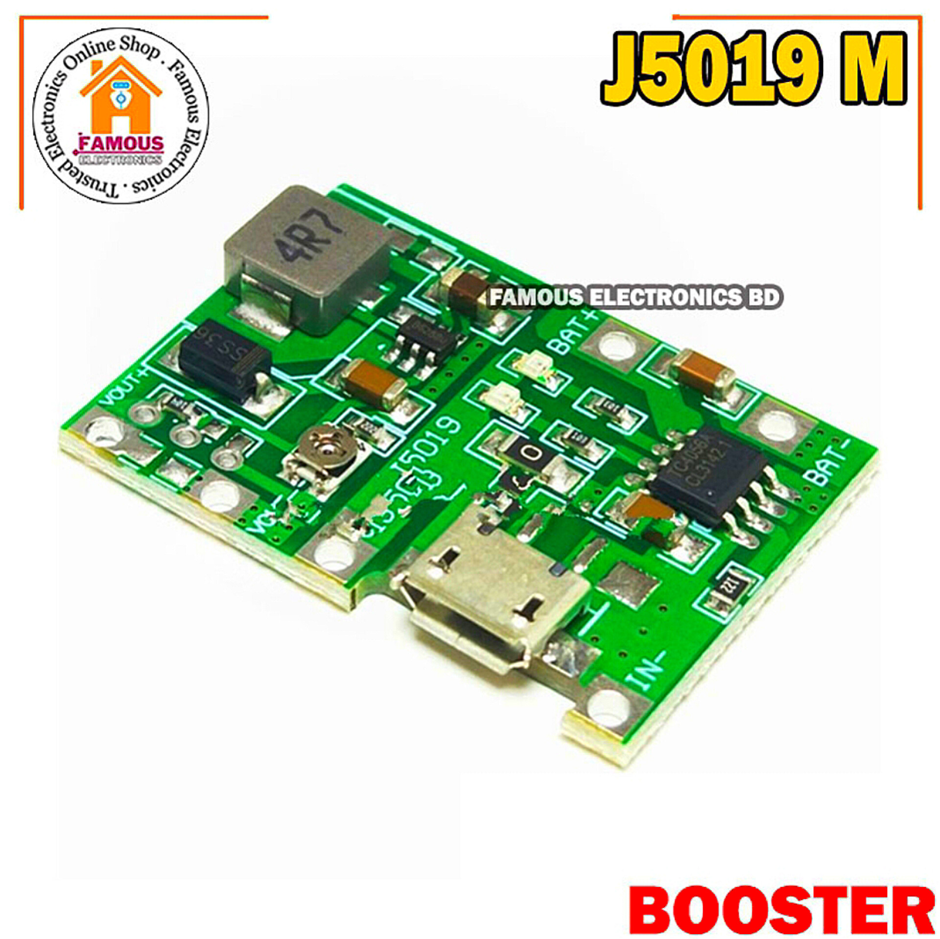 J5019 Li-ion 3.7/4.2 Volt Battery Charger Board + DC-DC Step Up and Down Boost Module_img_4