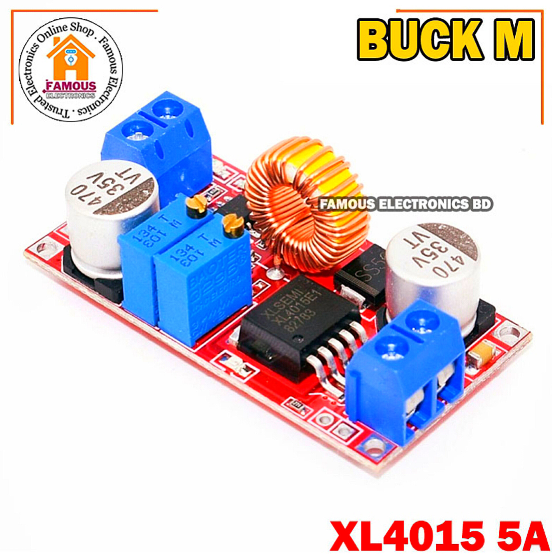 XL4015 Buck Converter 5A DC To DC CC CV Lithium Battery Step down Charging Board Led Power Converter Charger Step Down Module_img_0