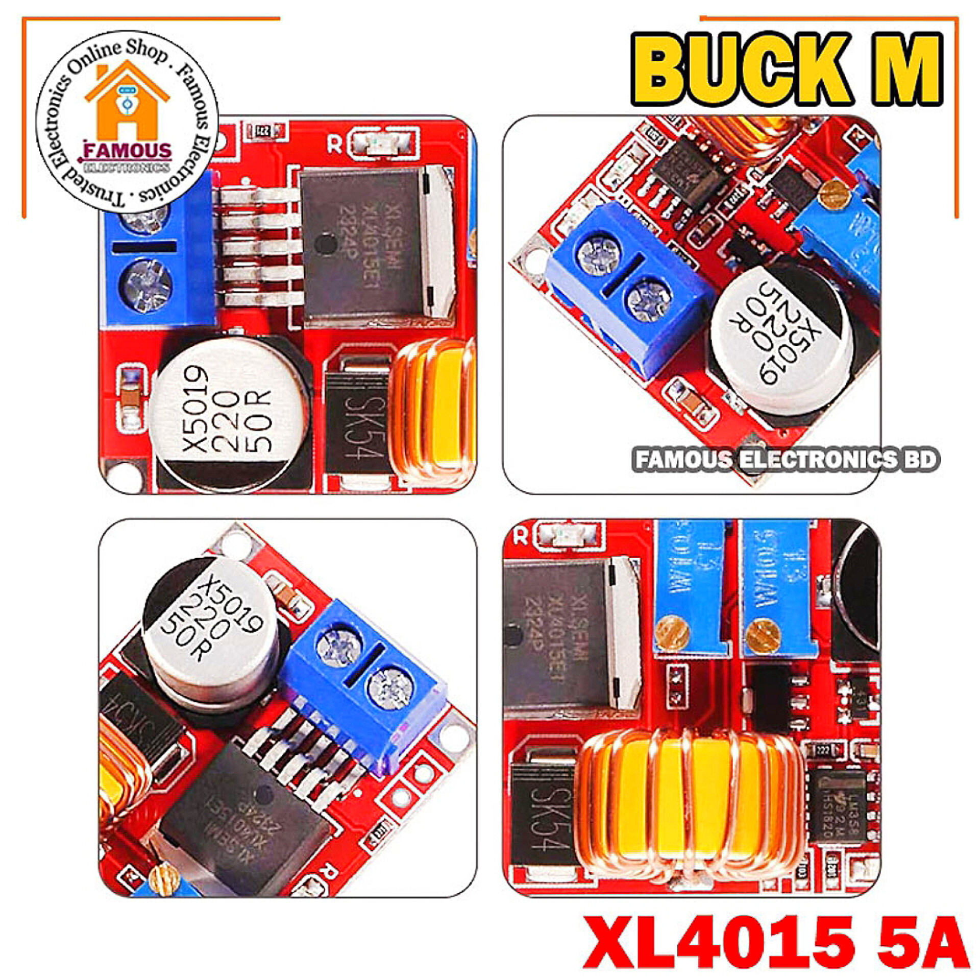 XL4015 Buck Converter 5A DC To DC CC CV Lithium Battery Step down Charging Board Led Power Converter Charger Step Down Module_img_7