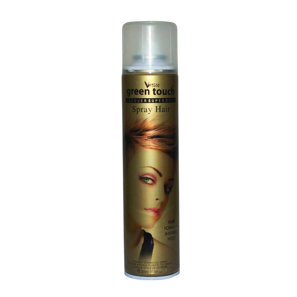 300 ml Green Touch hair spray International UK product used for male/female