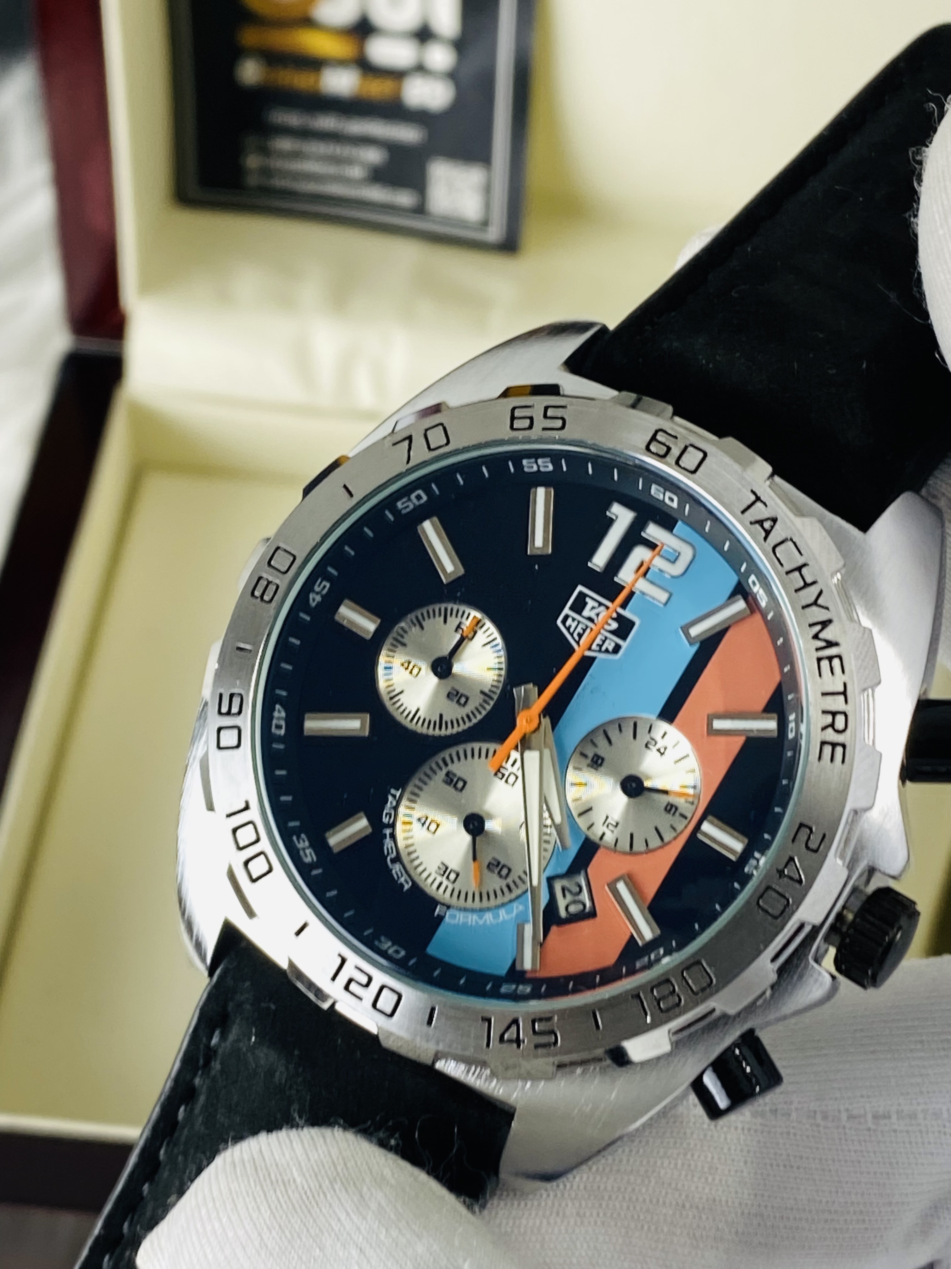 This is a TAG Heuer Formula 1 Chronograph  Black strap_img_1