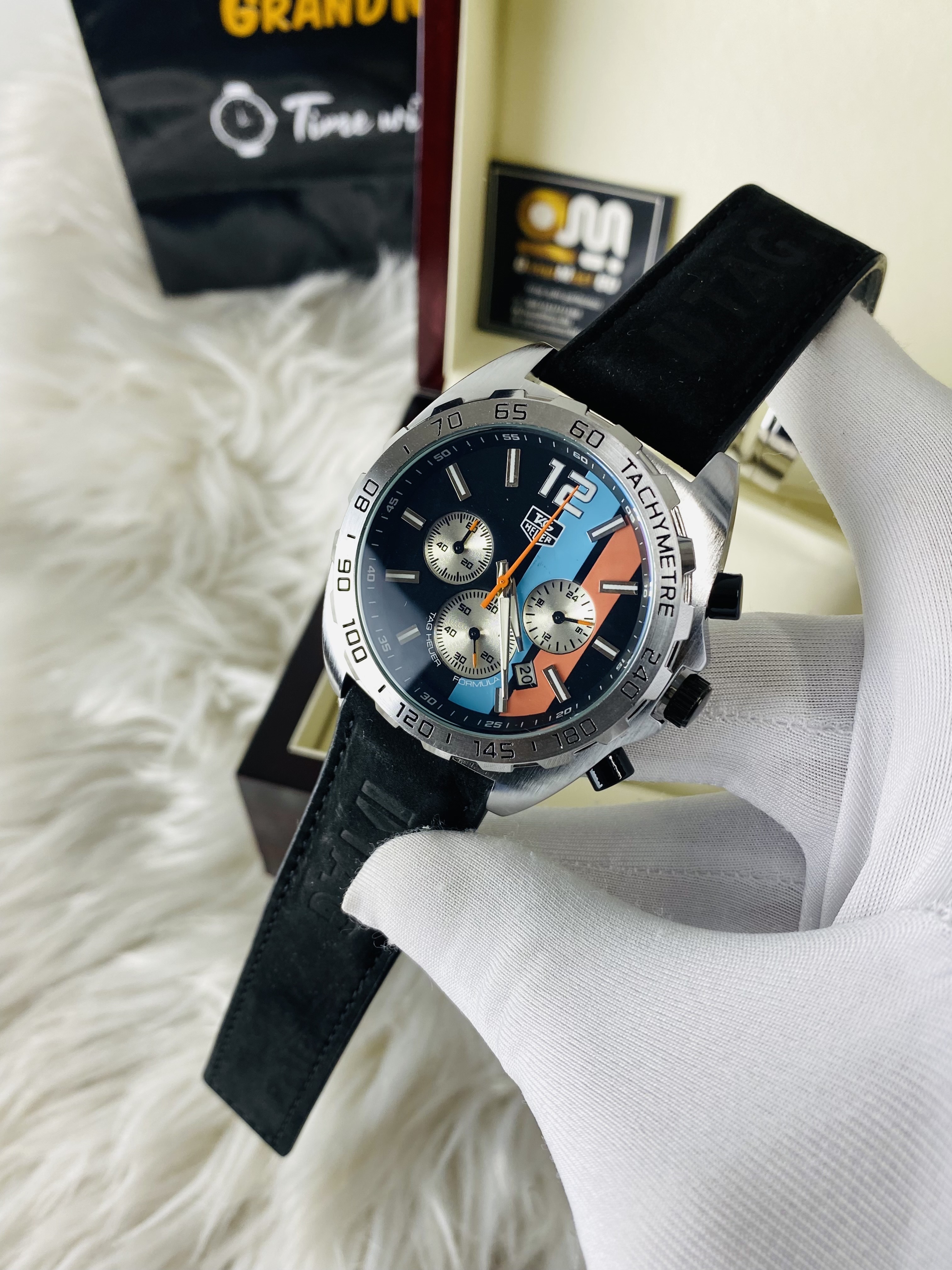 This is a TAG Heuer Formula 1 Chronograph  Black strap_img_2