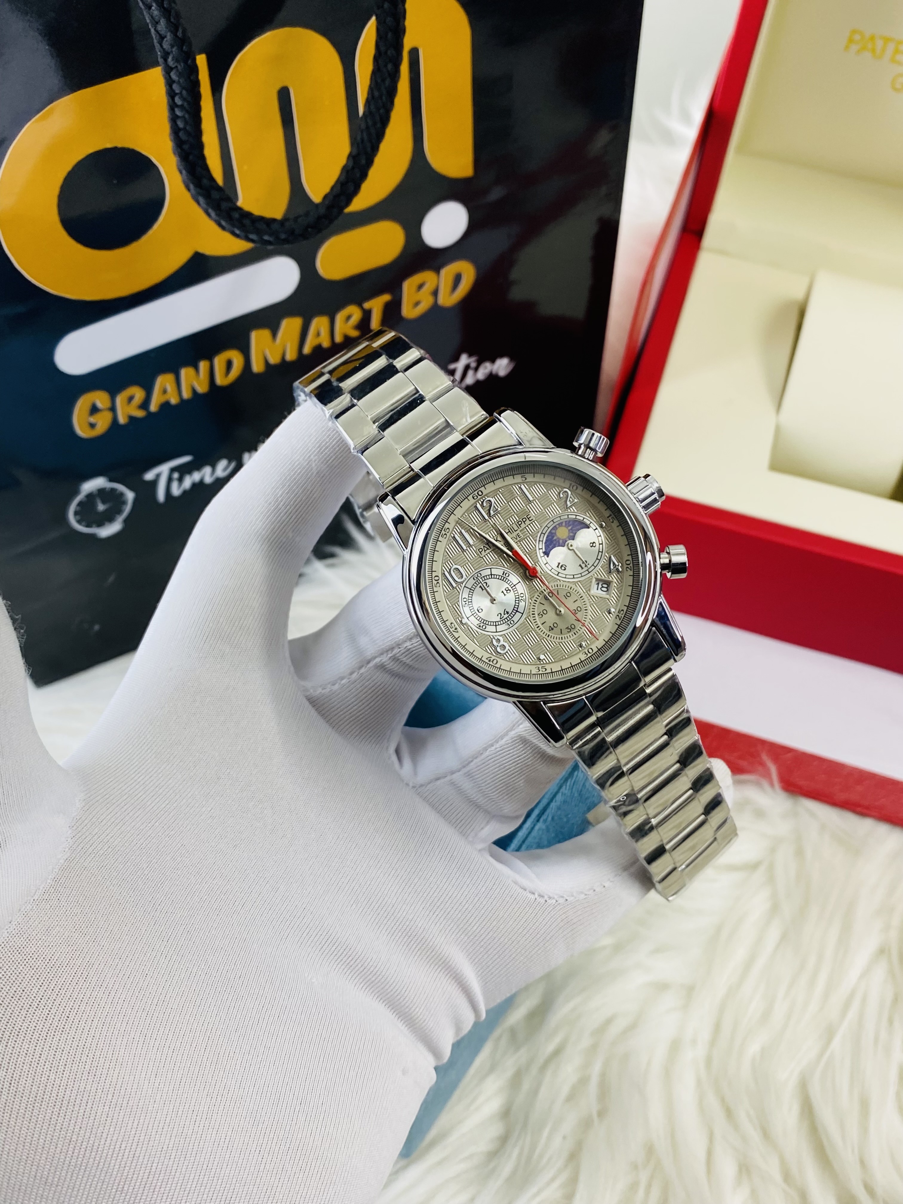 Patek grey Active Chronograph || AA