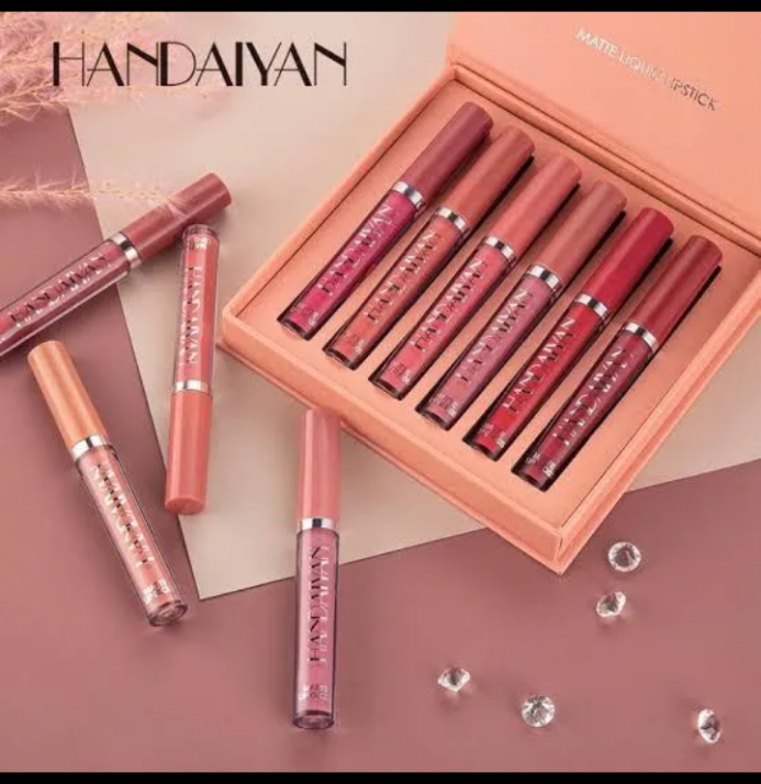 HANDAIYAN 6pcs Matte Liquid Lipstick Set