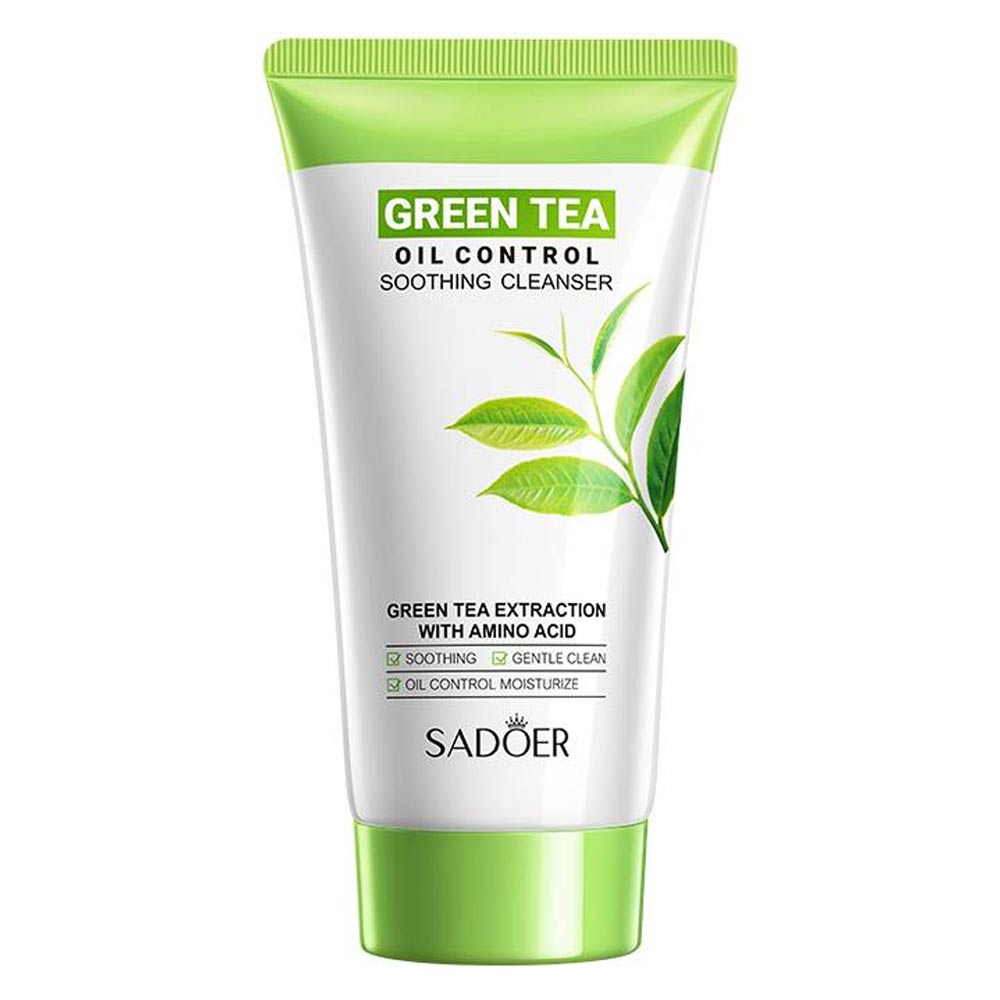 SADOER Green Tea Extraction with Amino Acid Oil Control Soothing Cleanser- 150g