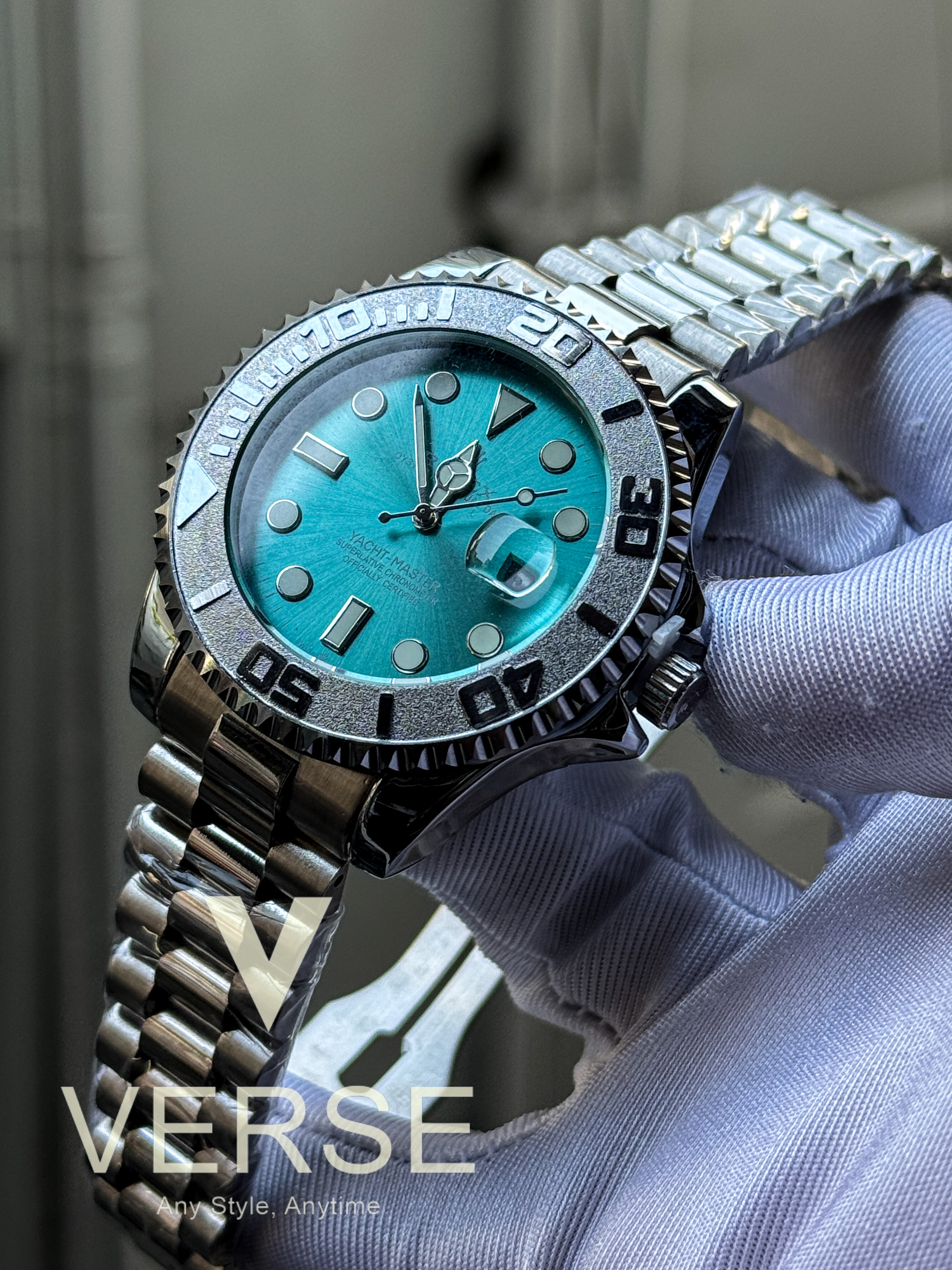 Rolex yacht master mint green (AA)