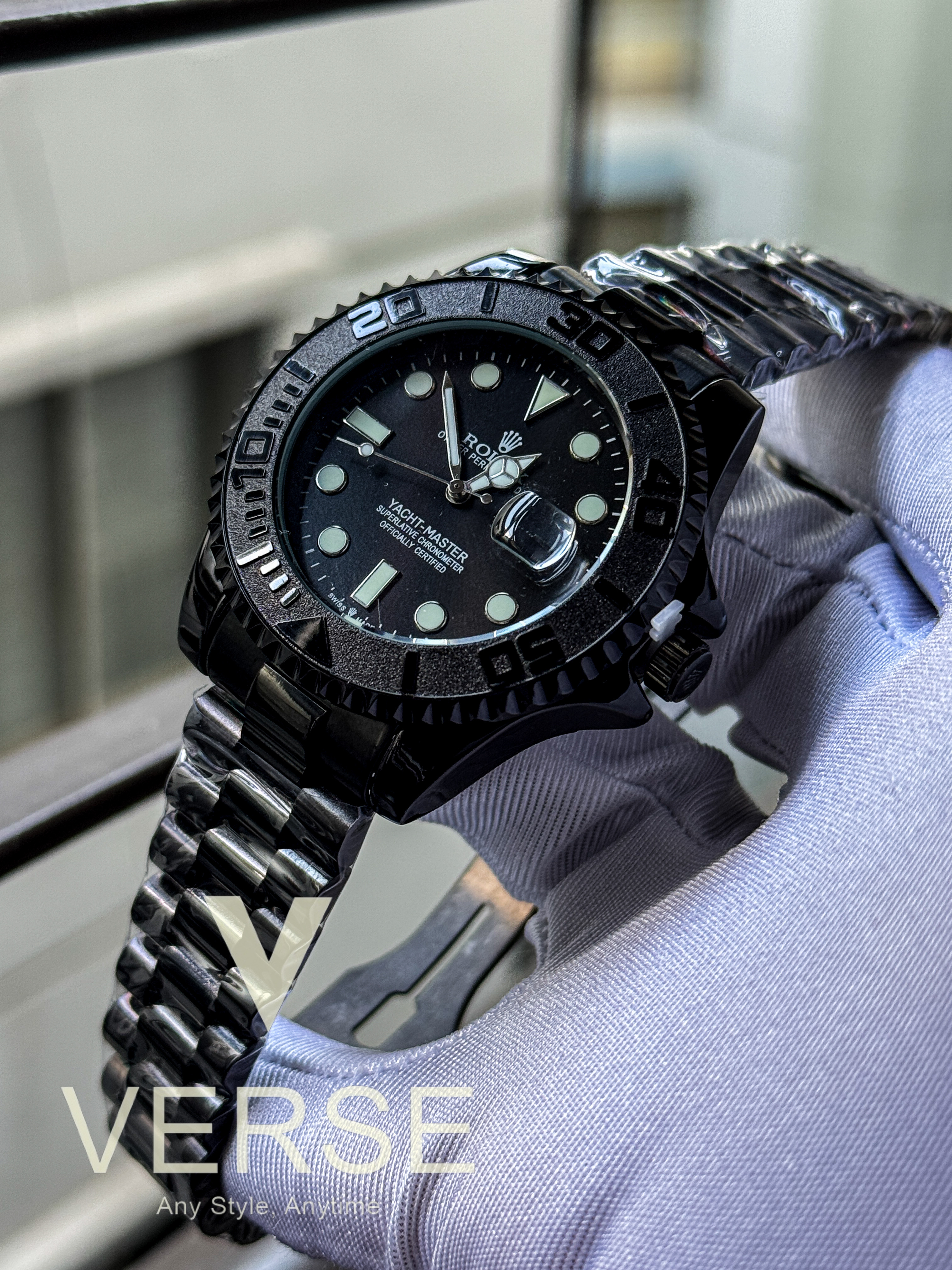 Rolex yacht master full black (AA)