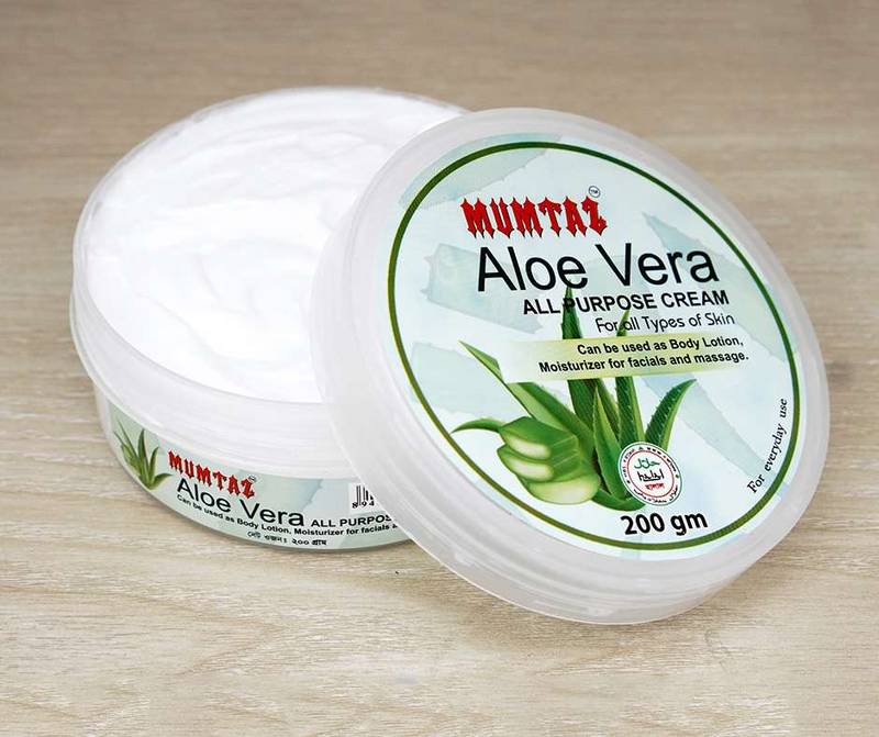 Mumtaz Aloe Vera All-Purpose Moisturizing Cream – 200gm For All Skin Types