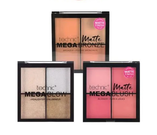 Technic Blush-Highlighter & Bronzer Pallete Combo