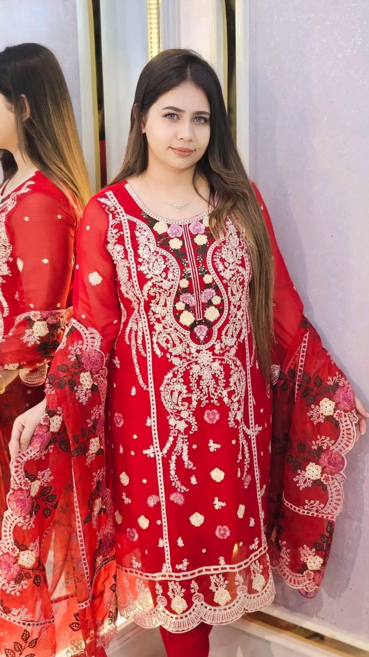 Pakistani Design 4-Piece Sada Bahar Tissue Set_img_0