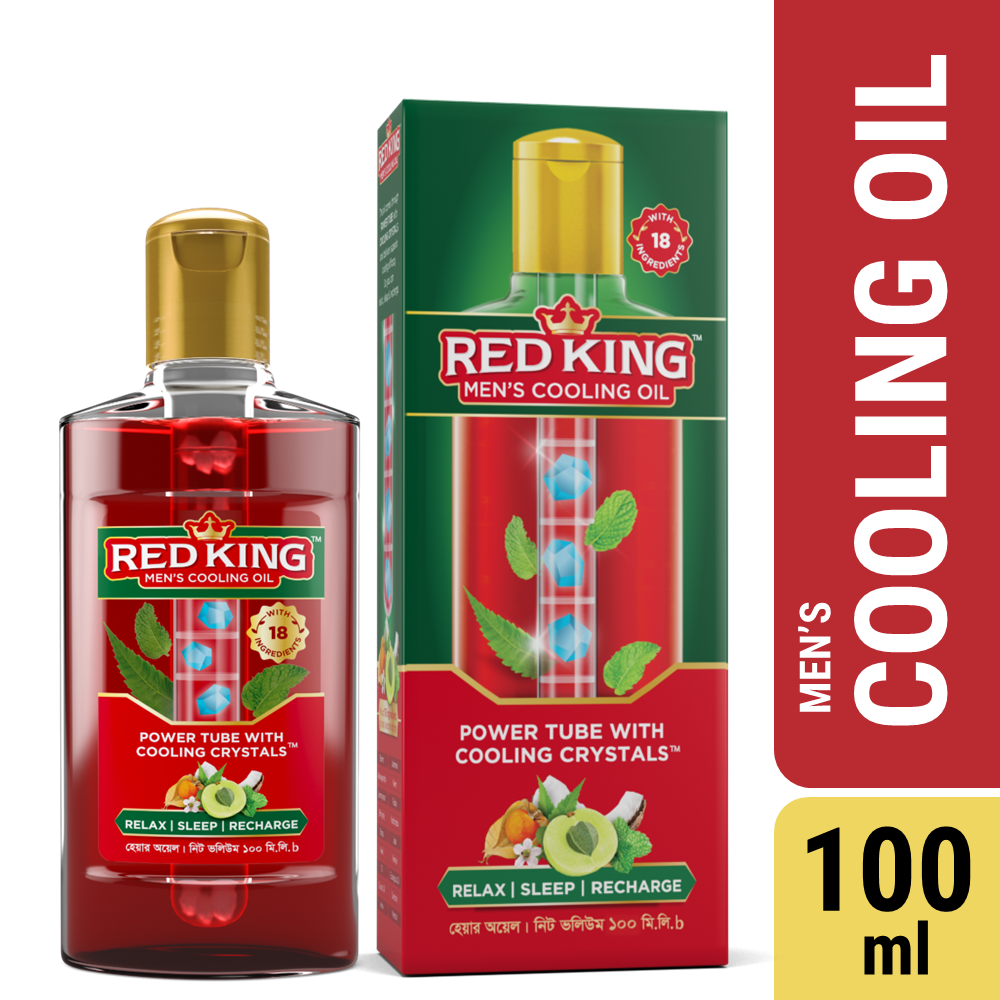 Red King Men's Cooling Oil 100ml (MRP: 150tk)