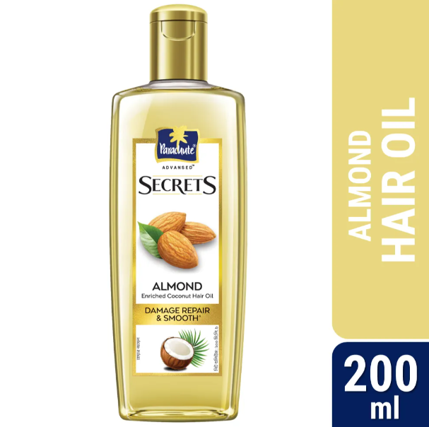 Parachute Advansed Secrets Almond Hair Oil 200ml	(MRP: 260tk)