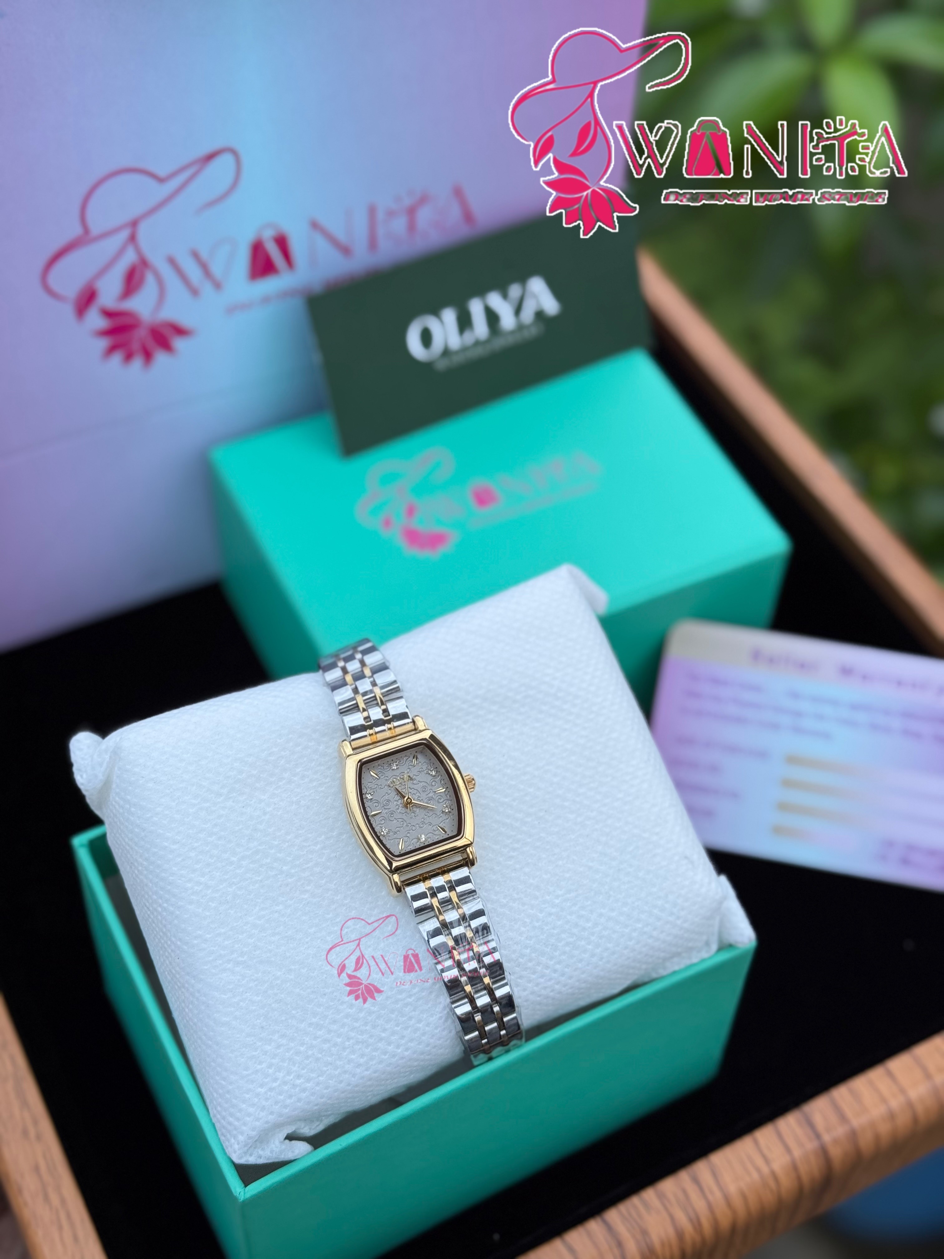 Oliya Ladies Dual Tone Cloud Shade Watch