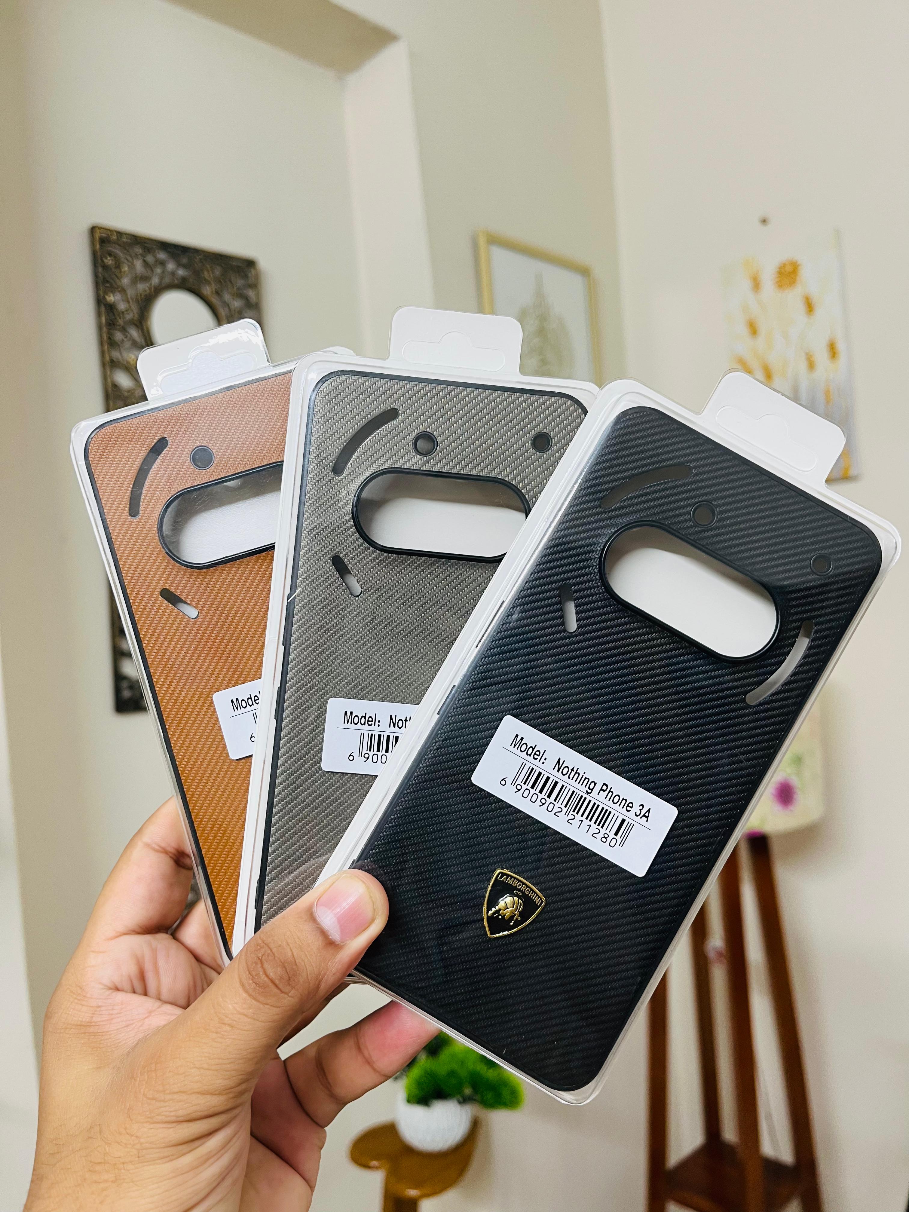 Nothing Phone 3A Back Cover Premium Carbon Fiber Texture Luxury Phone Case Sliim Design_img_0