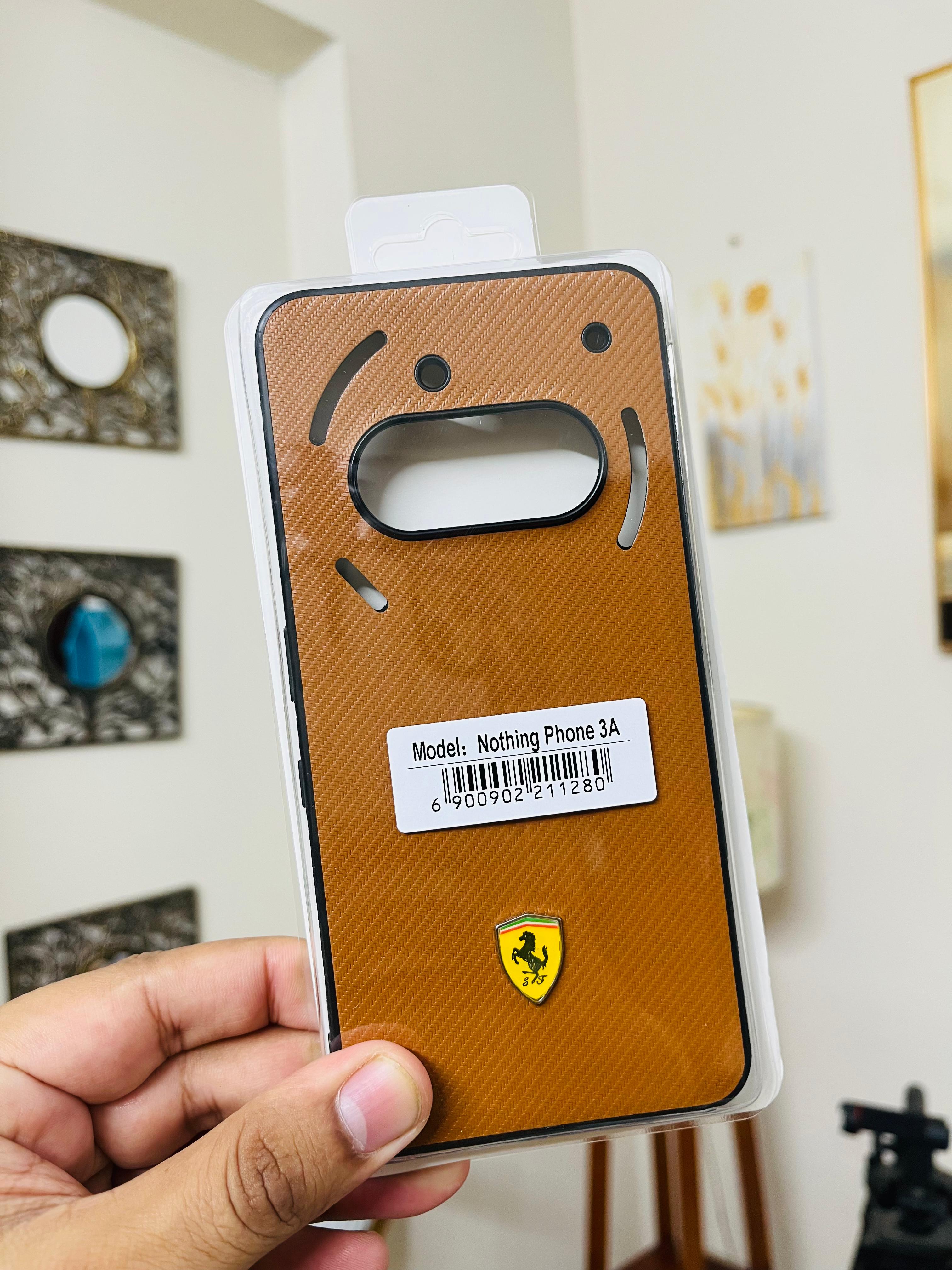 Nothing Phone 3A Back Cover Premium Carbon Fiber Texture Luxury Phone Case Sliim Design_img_1