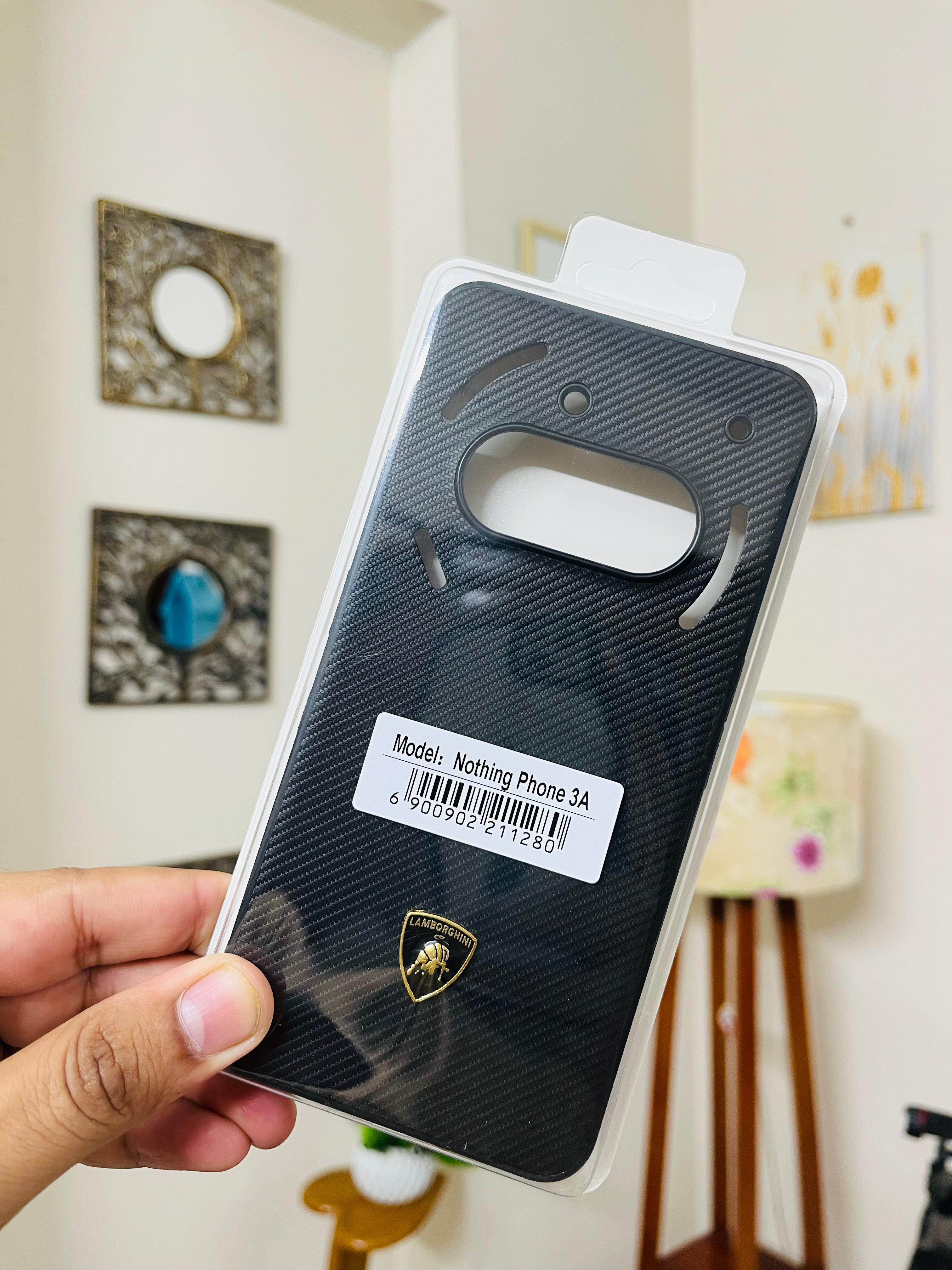 Nothing Phone 3A Back Cover Premium Carbon Fiber Texture Luxury Phone Case Sliim Design