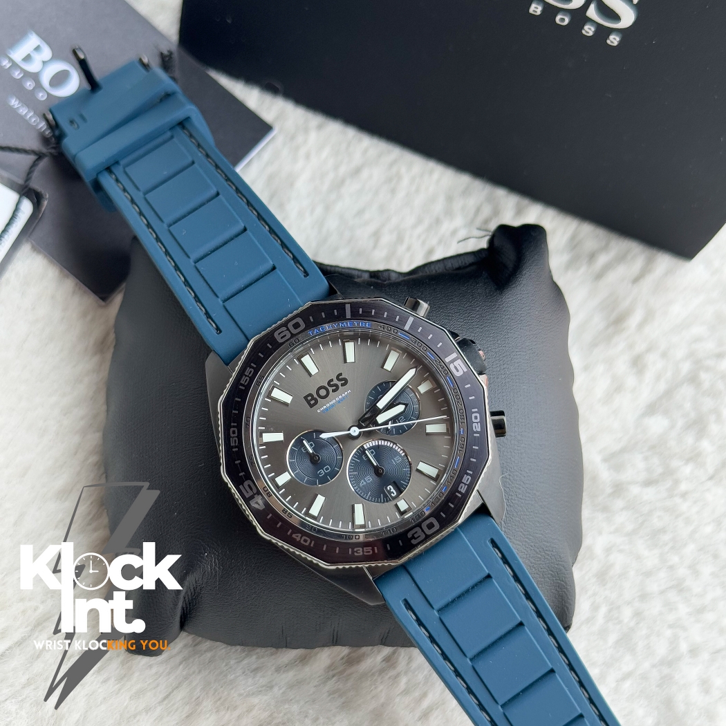 Hugo Boss Energy Chronograph Silicon Strap Watch | Authentic | HB1513972