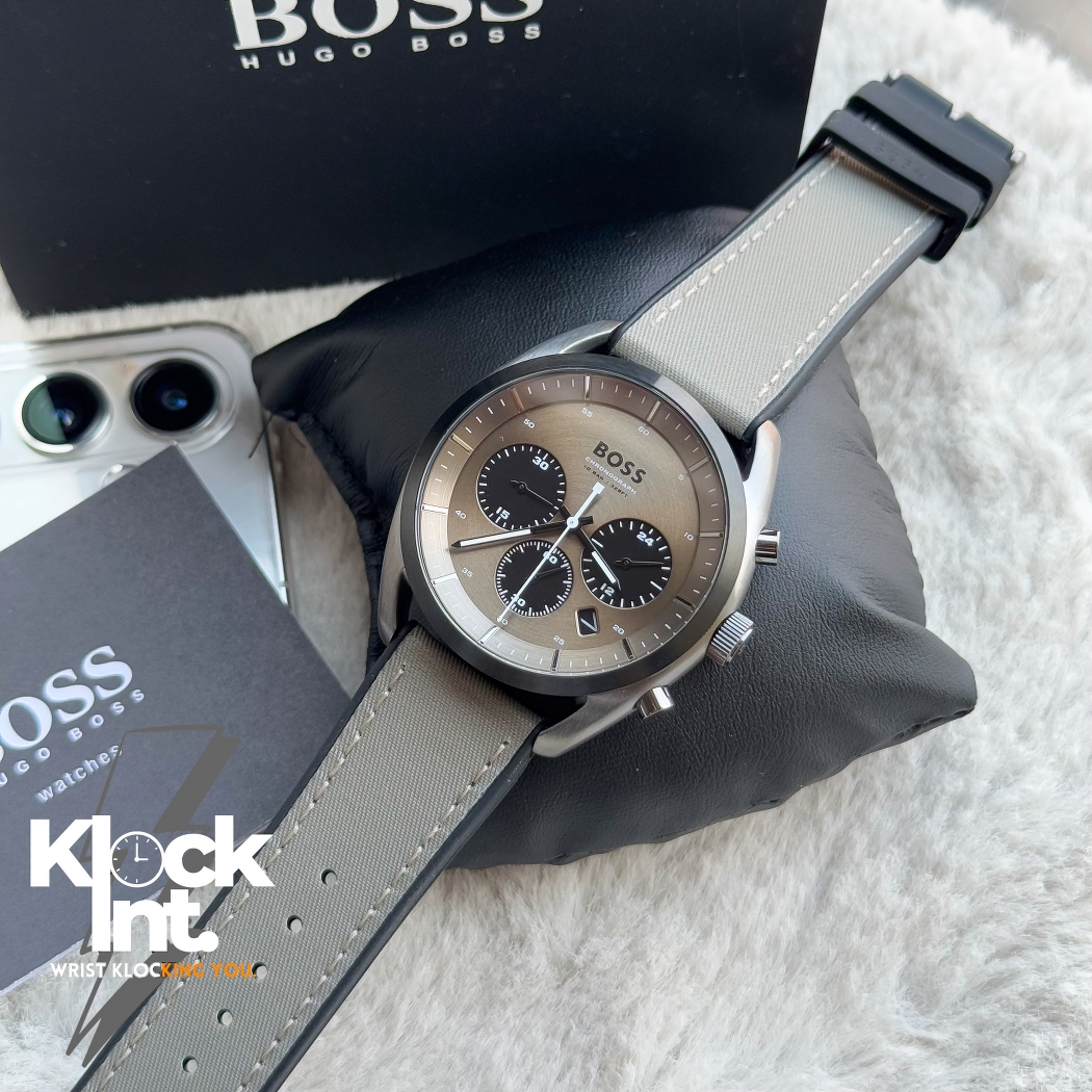Hugo Boss Khaki Dial Chronograph | Authentic