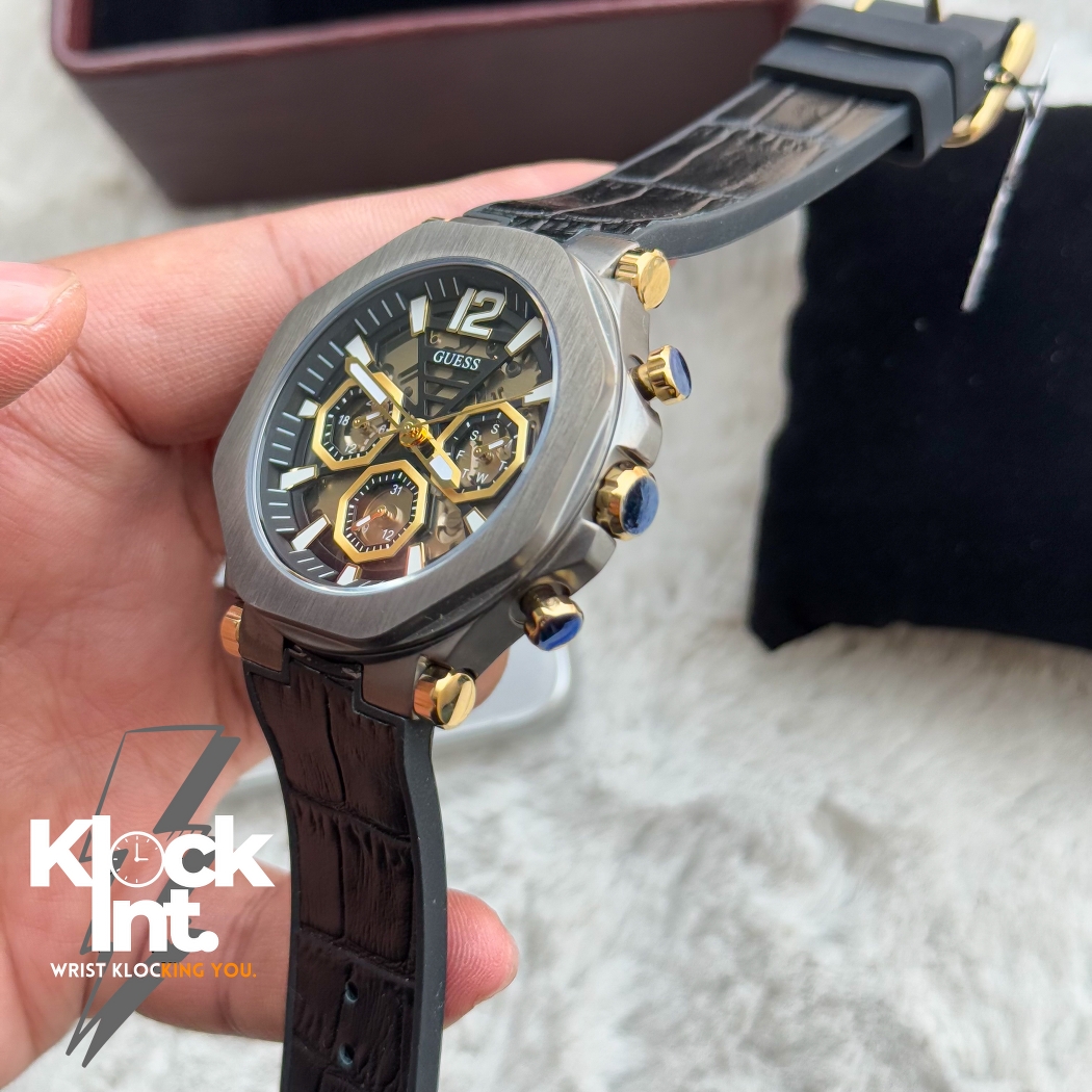 Guess Mens Black Gunmetal Multifunction Watch | GW0492G1_img_5