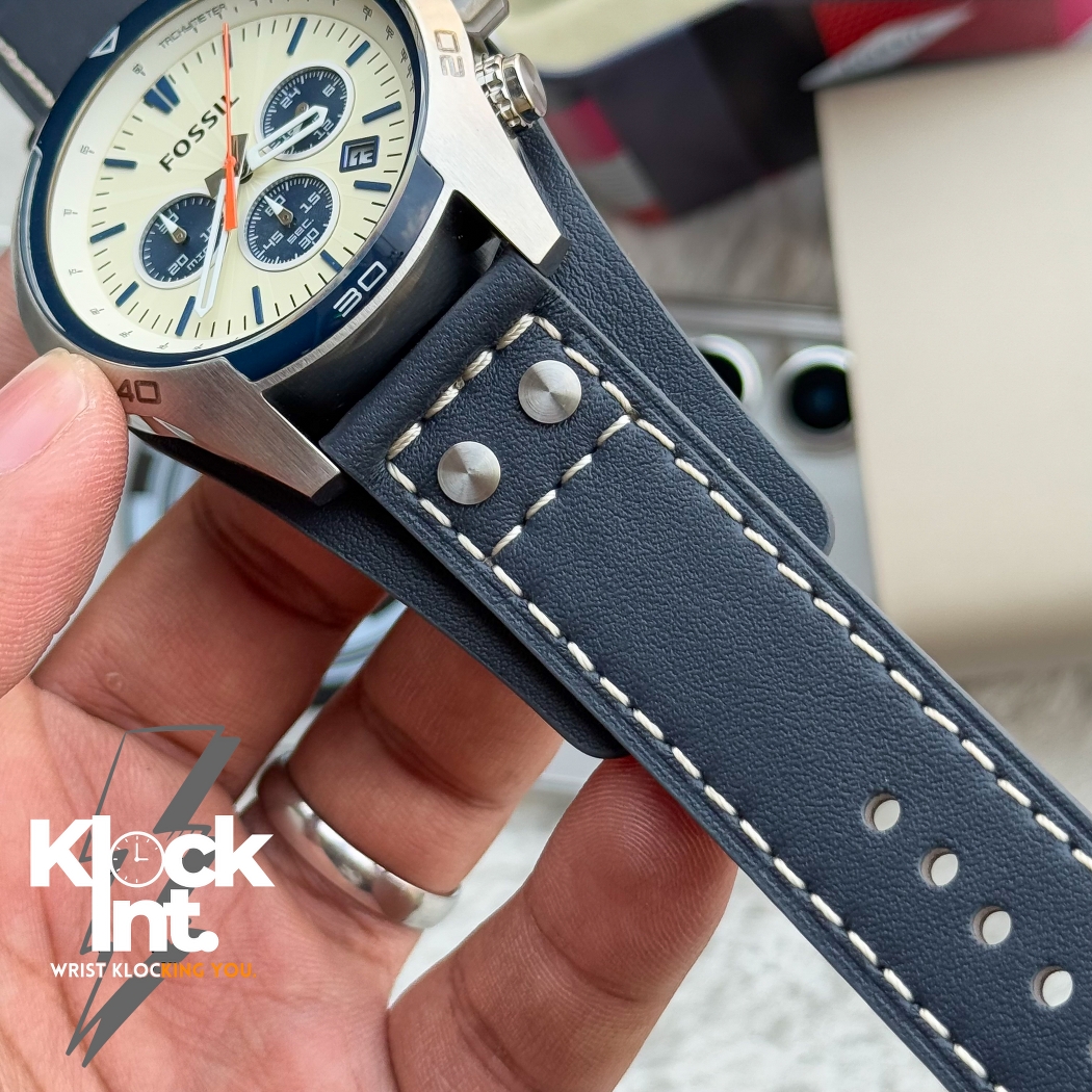 Fossil Coachman Chrongoraph | Blue belt Cream dial | Authentic_img_3