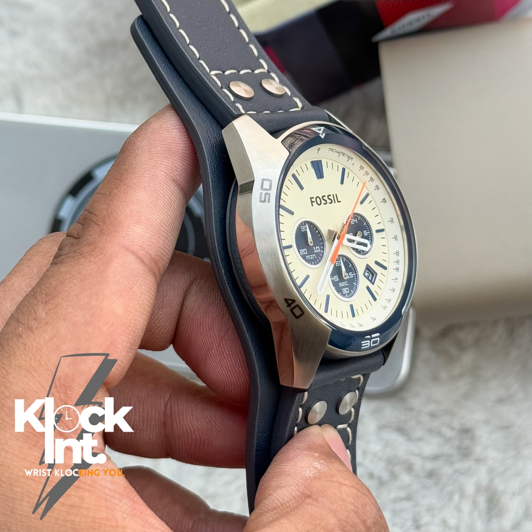 Fossil Coachman Chrongoraph | Blue belt Cream dial | Authentic_img_4