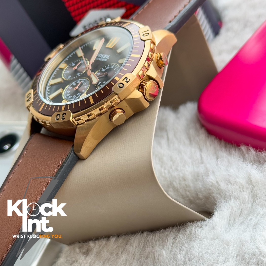 Fossil Golden Chronograph | Authentic Brown_img_2